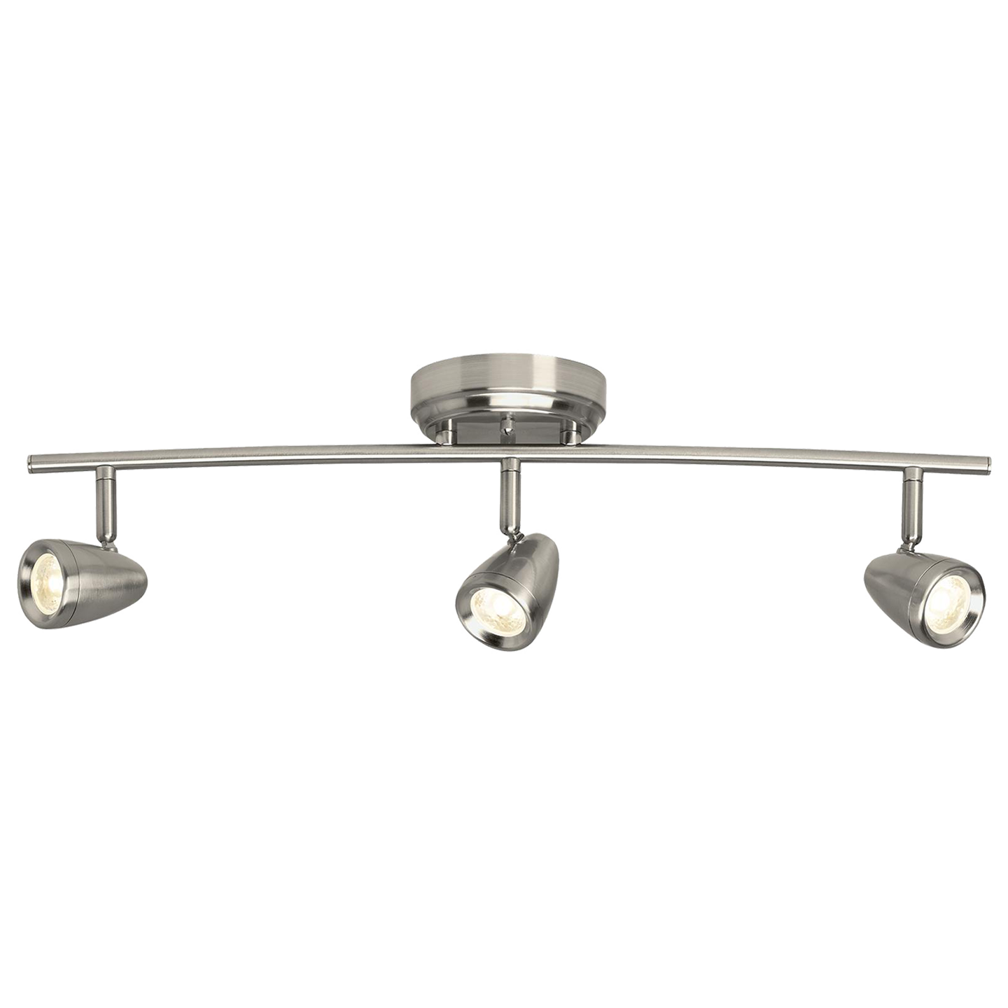 Talida Three Light LED Track Light Brushed Nickel Bulbs Inc