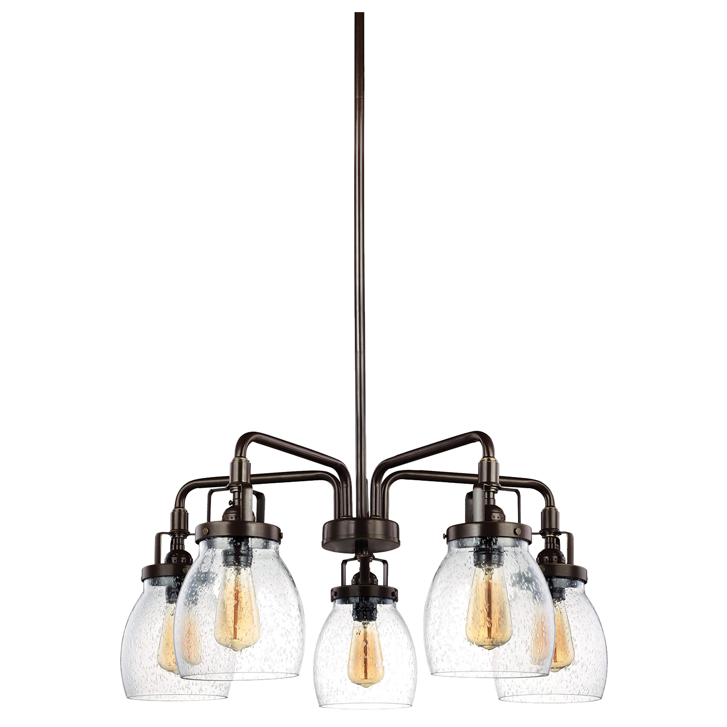 Belton Five Light Chandelier Heirloom Bronze Bulbs Inc