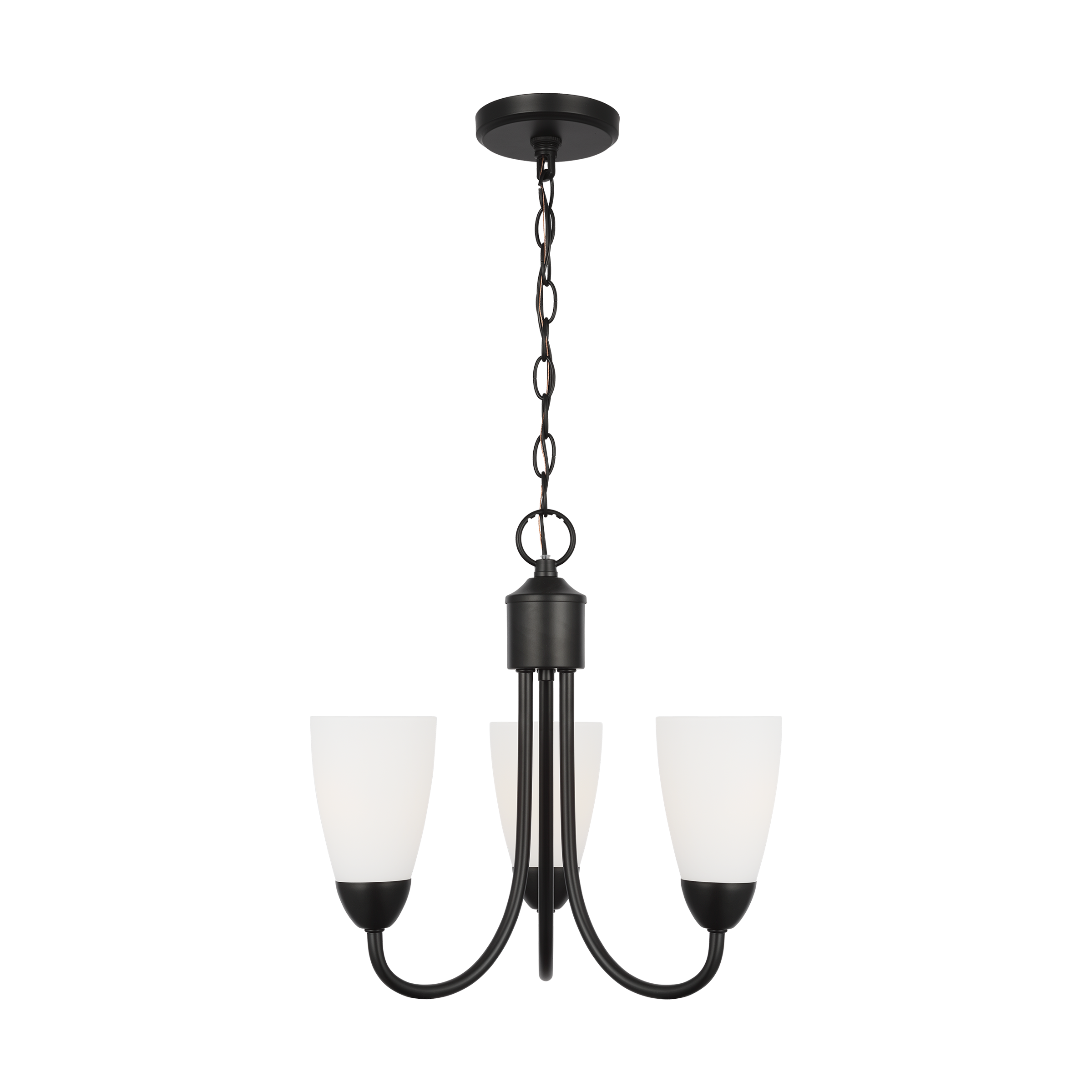 Seville Three Light Chandelier Midnight Black