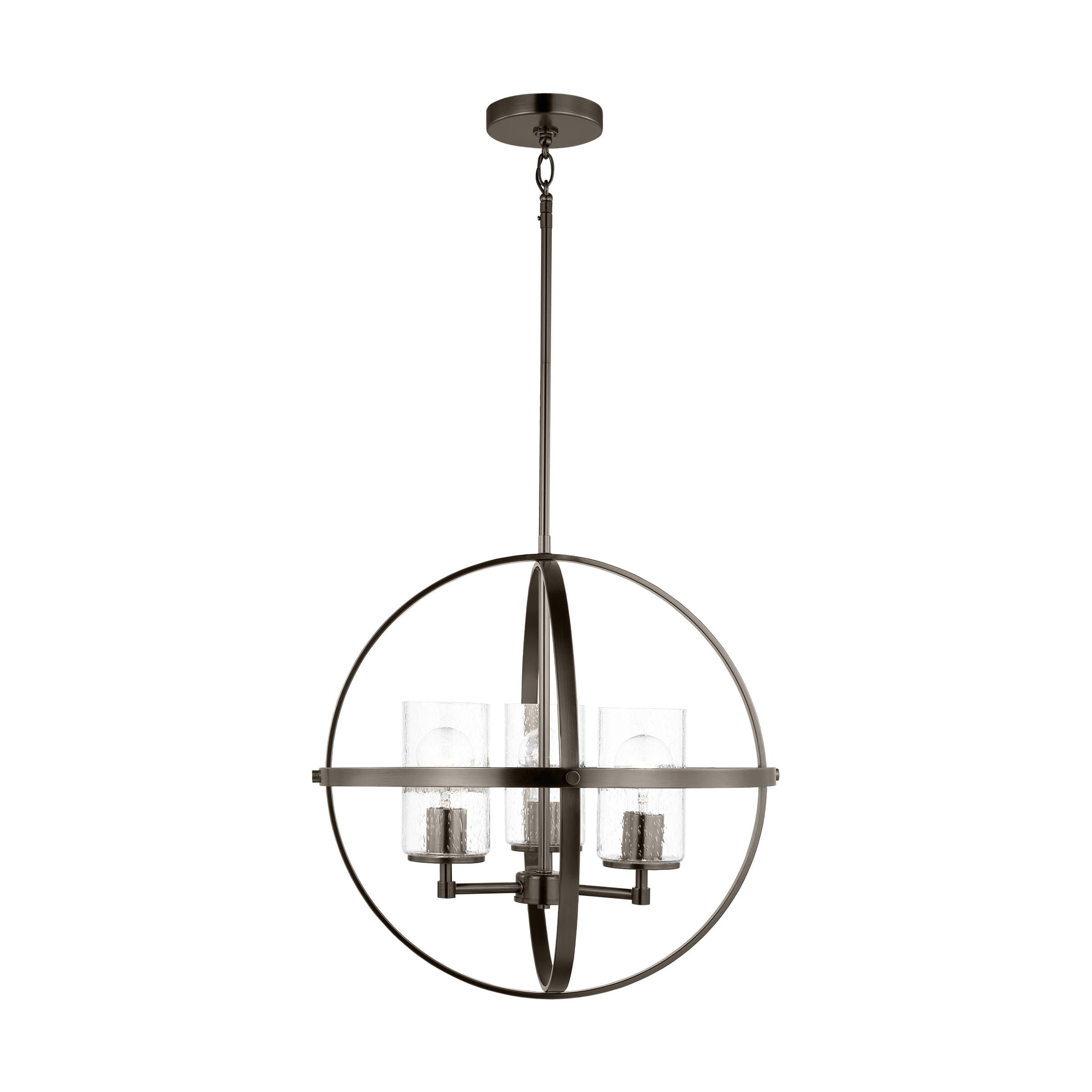Alturas Three Light Chandelier Pewter Bronze