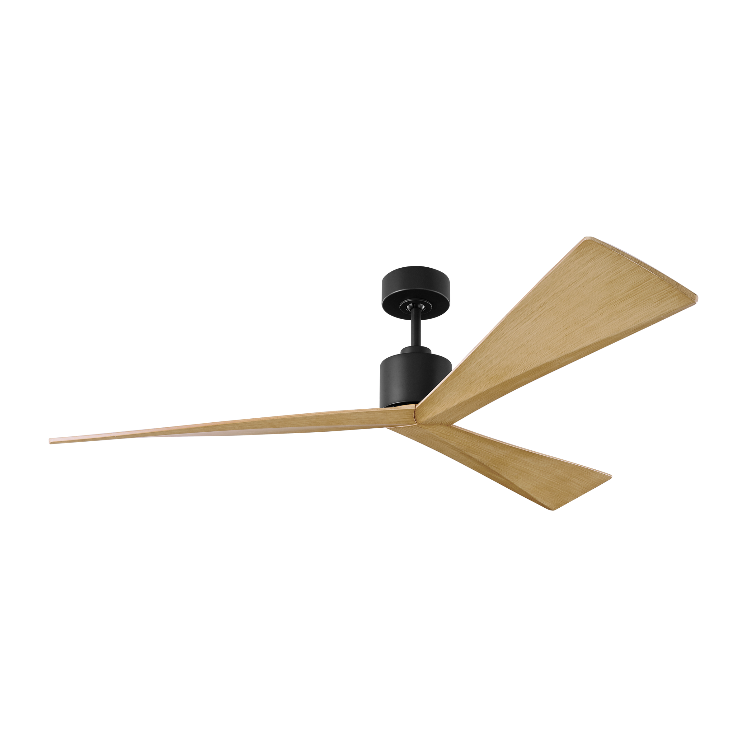 Adler 60 Ceiling Fan in Midnight Black with Natural Honey Blades