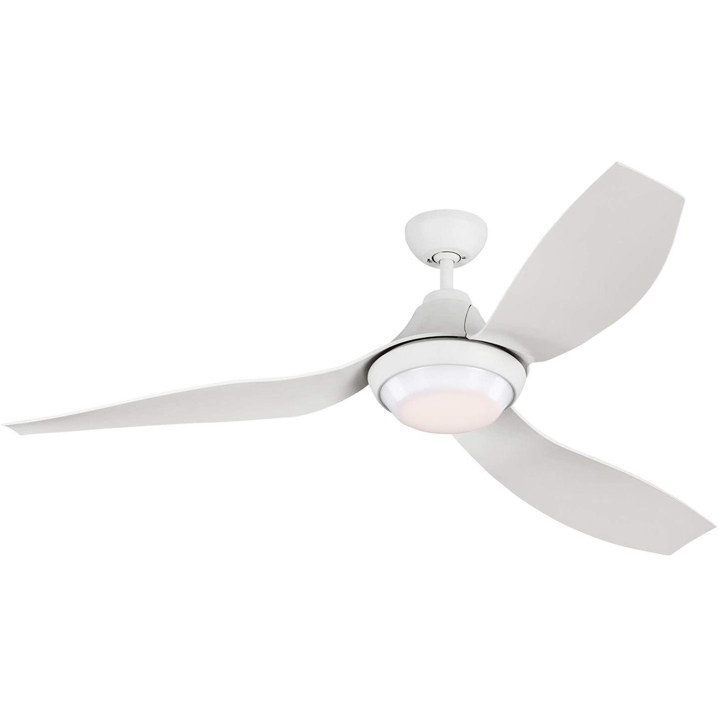 Avvo 56 LED Ceiling Fan in with Blades and Light Kit Matte White