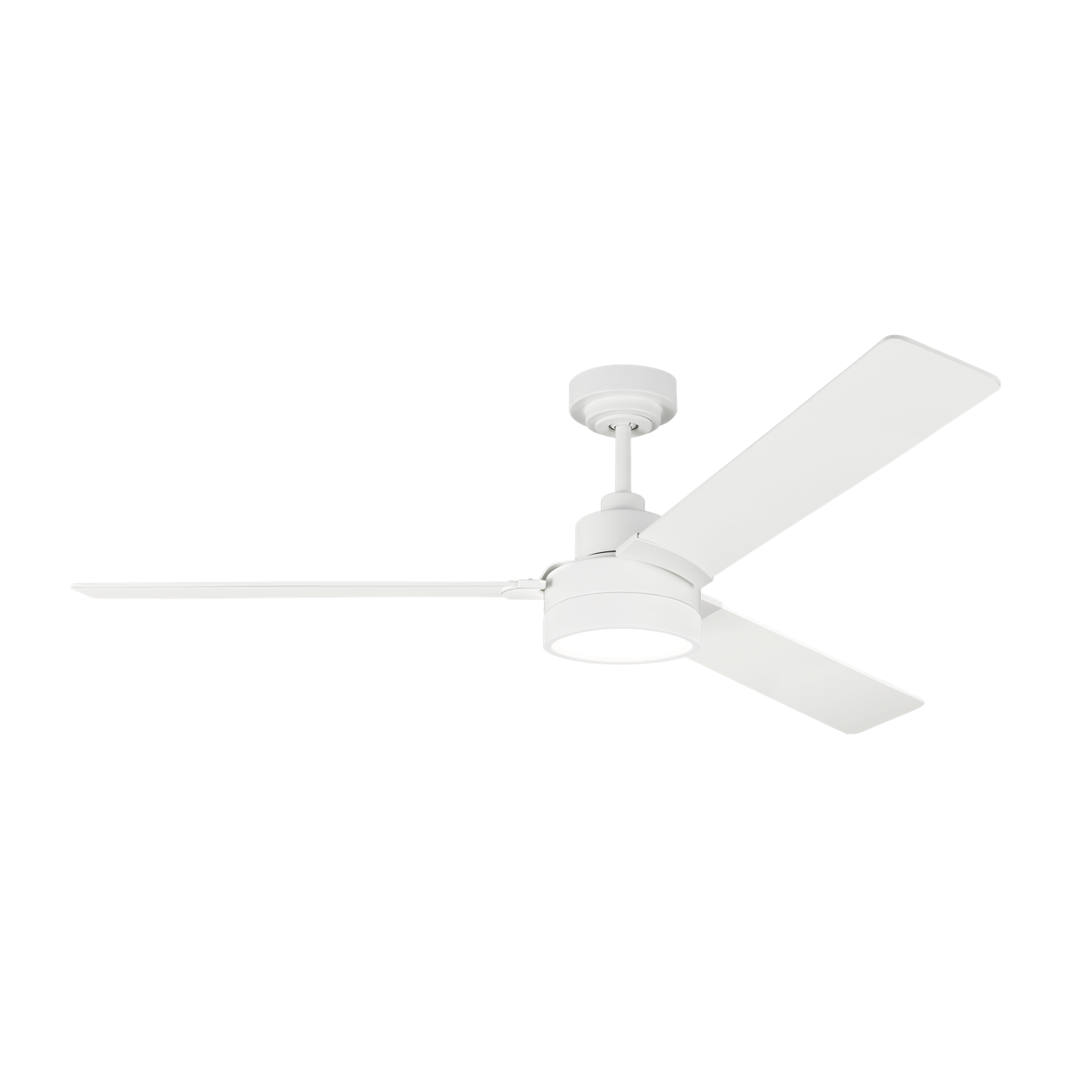 Jovie Outdoor 58 LED Ceiling Fan in with Blades and Light Kit Matte White