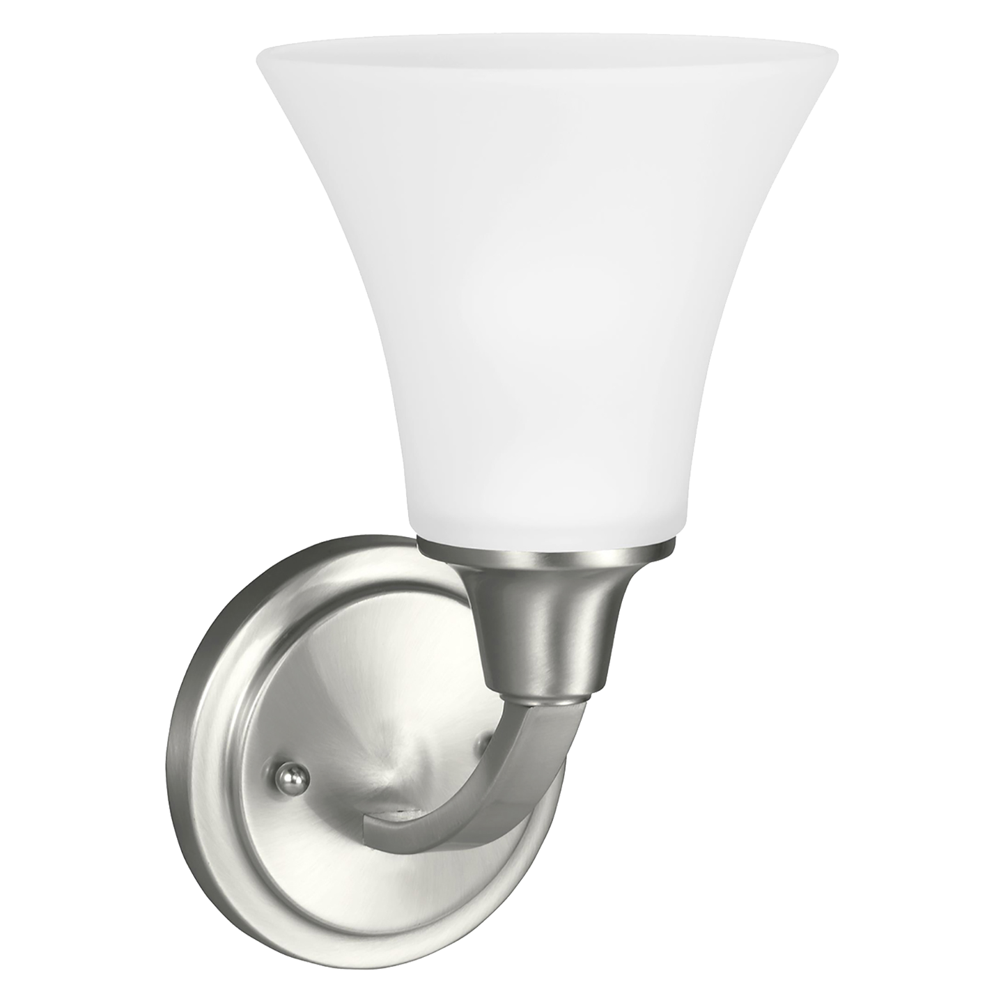 Metcalf 1-Light Bath Sconce in Brushed Nickel Bulb(s) Included