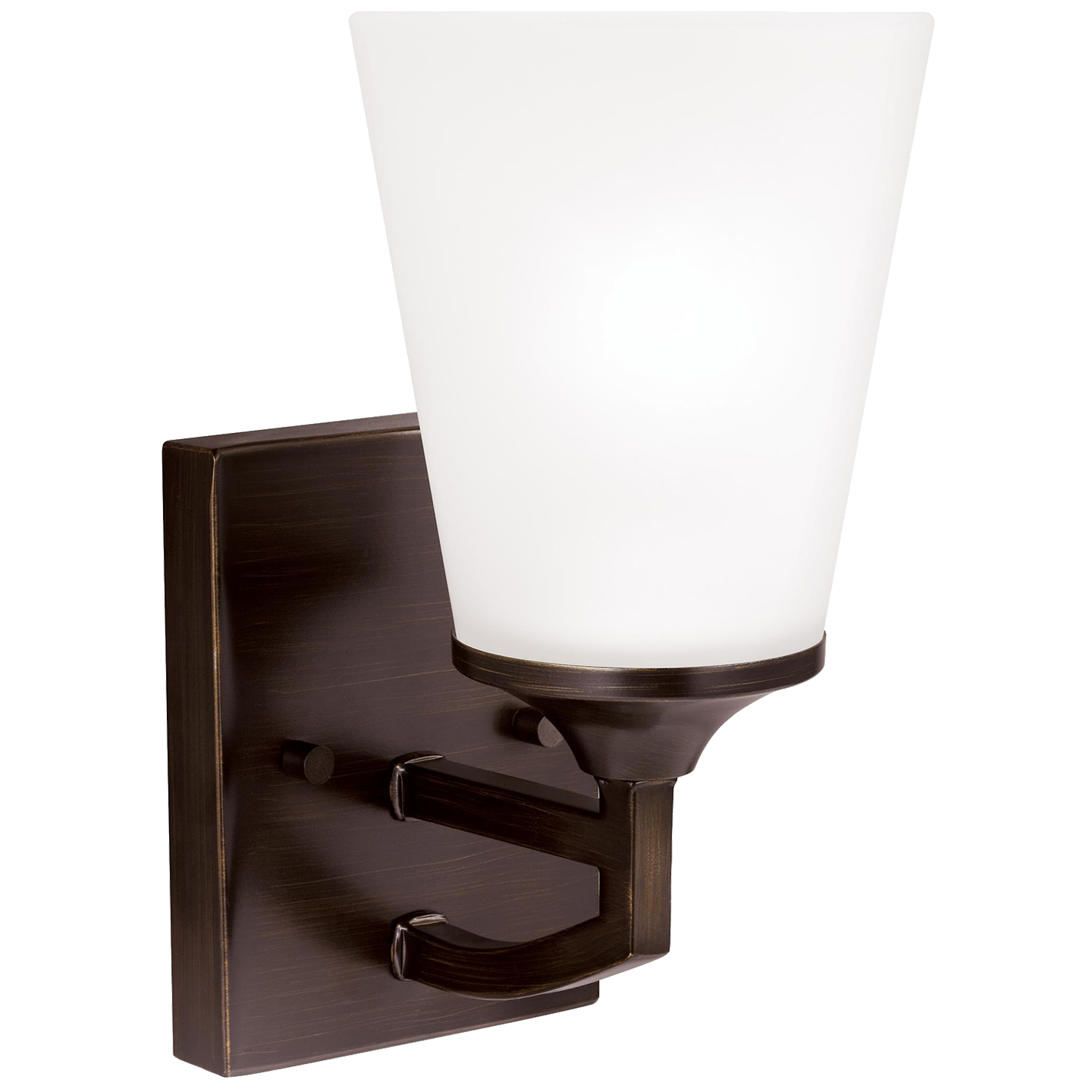 Hanford One Light Wall / Bath Sconce Bronze Bulbs Inc
