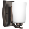 Franport One Light Wall / Bath Sconce Bronze Bulbs Inc