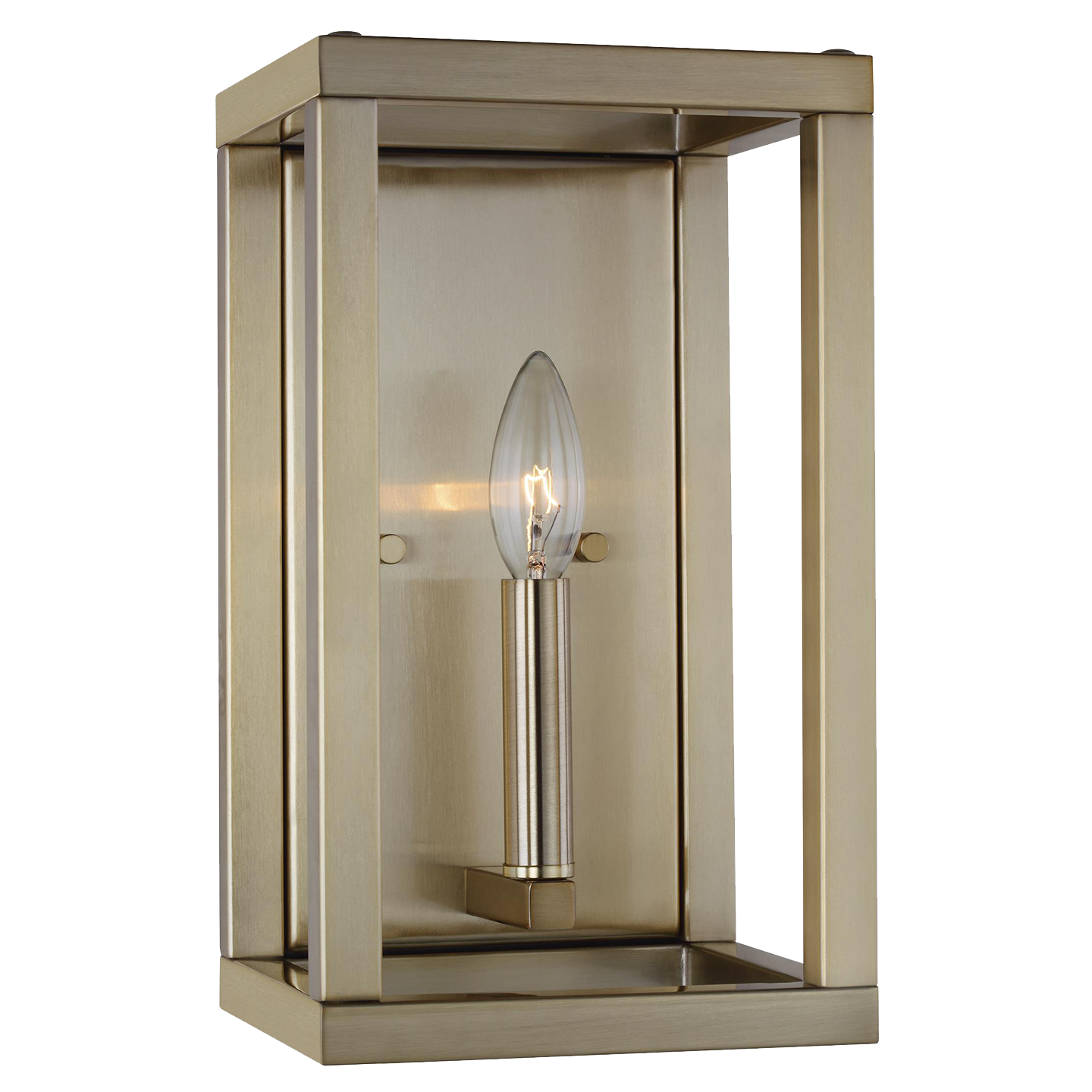 Moffet Street One Light Wall / Bath Sconce Satin Brass