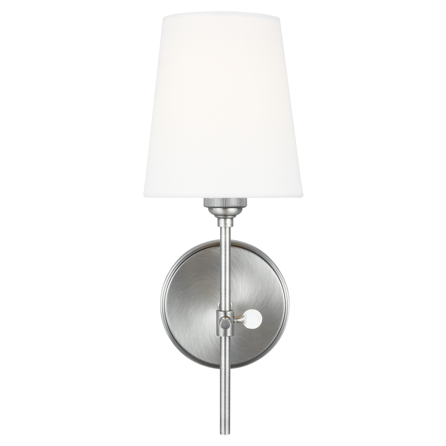 Baker One Light Wall / Bath Sconce Antique Brushed Nickel Bulbs Inc