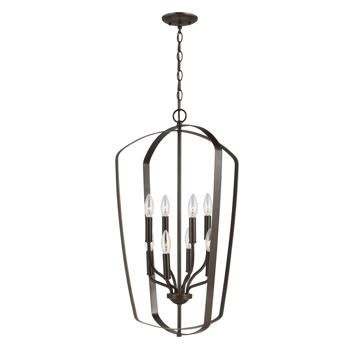 Romee Large Eight Light Hall / Foyer Heirloom Bronze