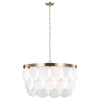 Mellita Eight Light Pendant Satin Brass Bulbs Inc