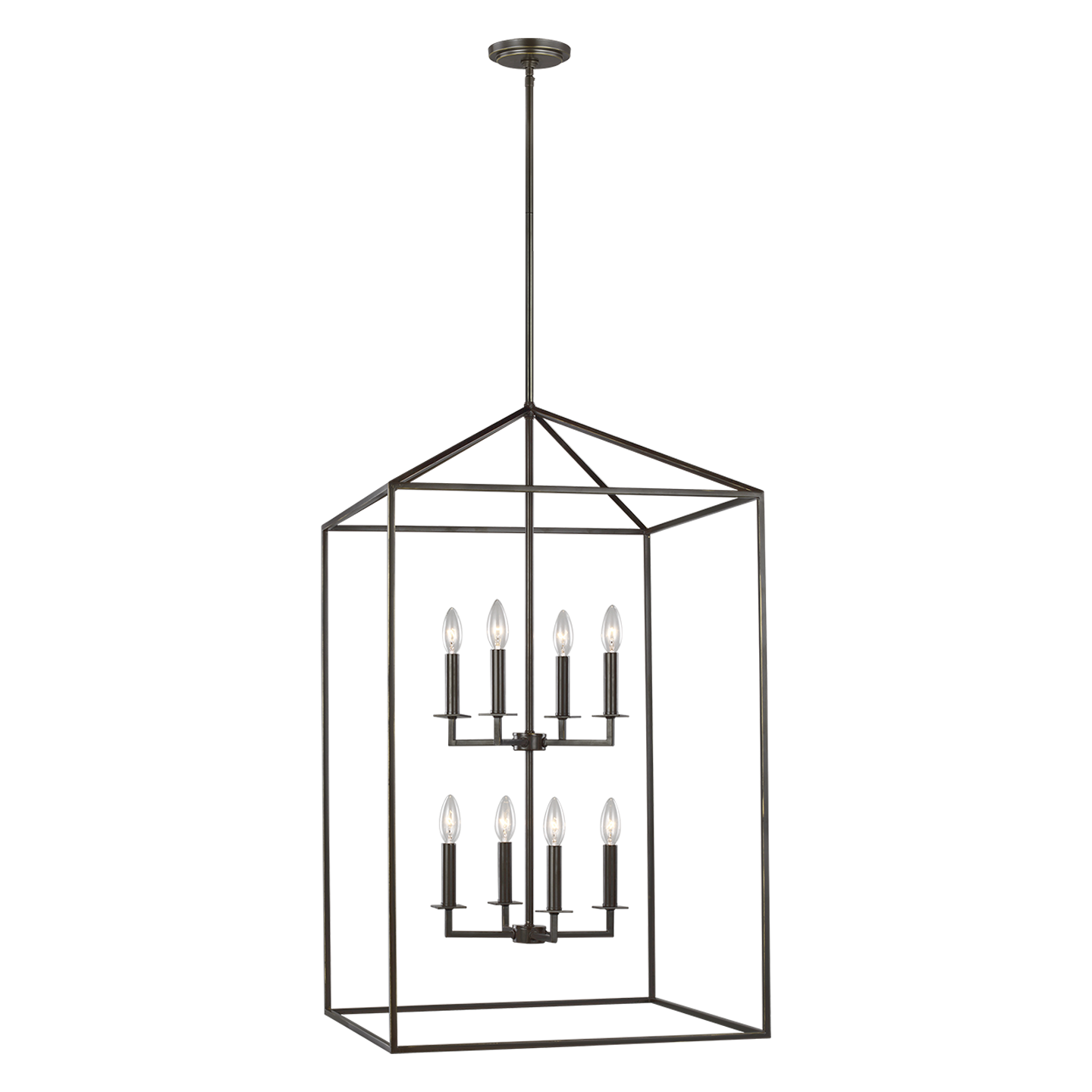 Perryton Extra Large Eight Light Hall / Foyer Heirloom Bronze