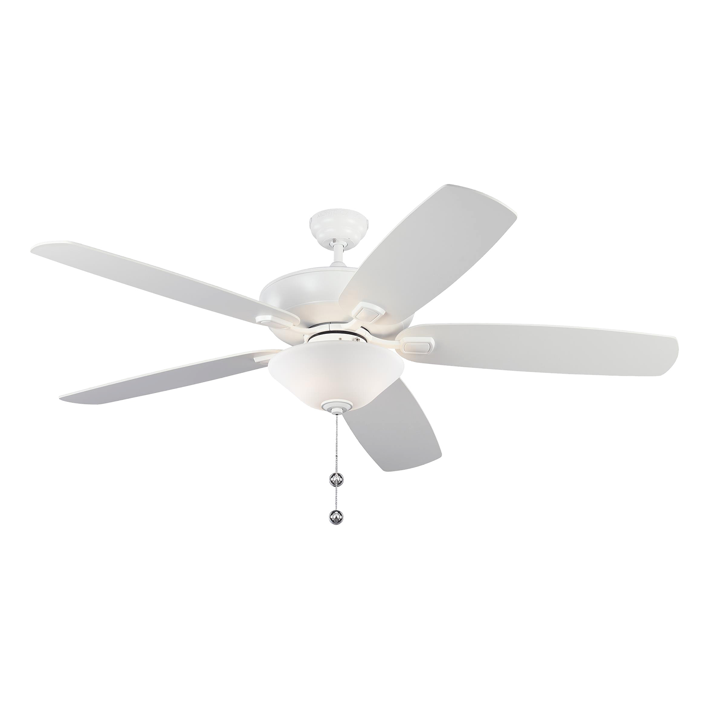 Colony 60 LED Ceiling Fan in with Blades and Bowl Light Kit Matte White