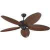 Cruise Outdoor 52 Ceiling Fan in with American Walnut Blades Roman Bronze