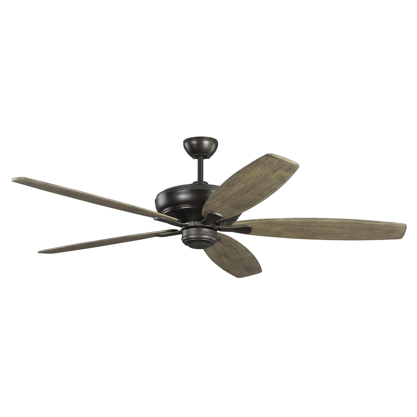 Dover 60 Ceiling Fan in with Light Grey Weathered Oak Blades Aged Pewter