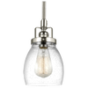 Belton One Light Mini-Pendant Brushed Nickel Bulbs Inc
