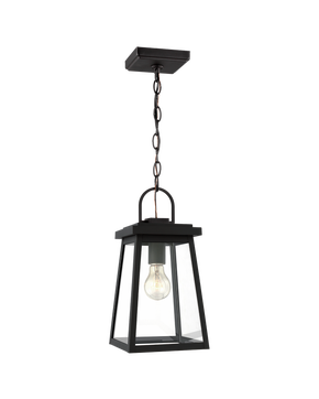 Founders One Light Outdoor Pendant Black
