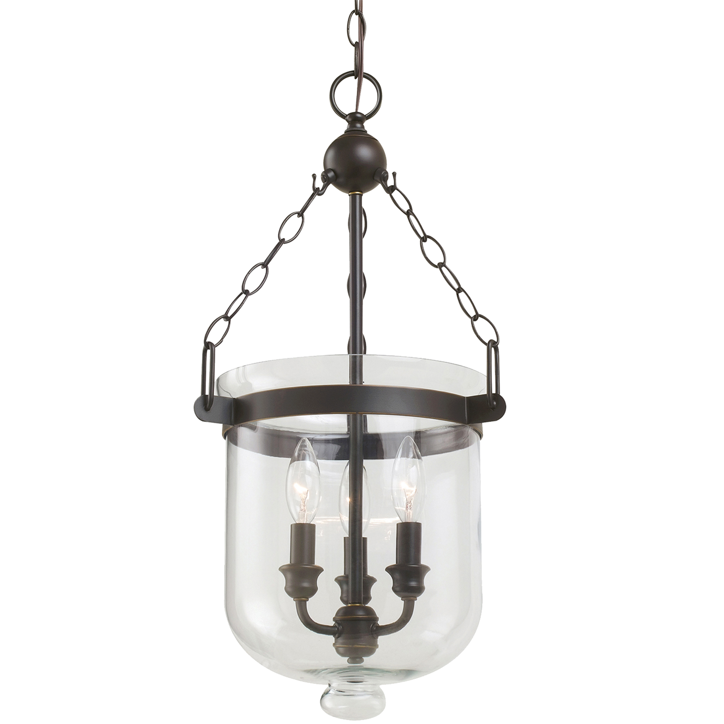 Westminster Small Three Light Pendant Autumn Bronze Bulbs Inc