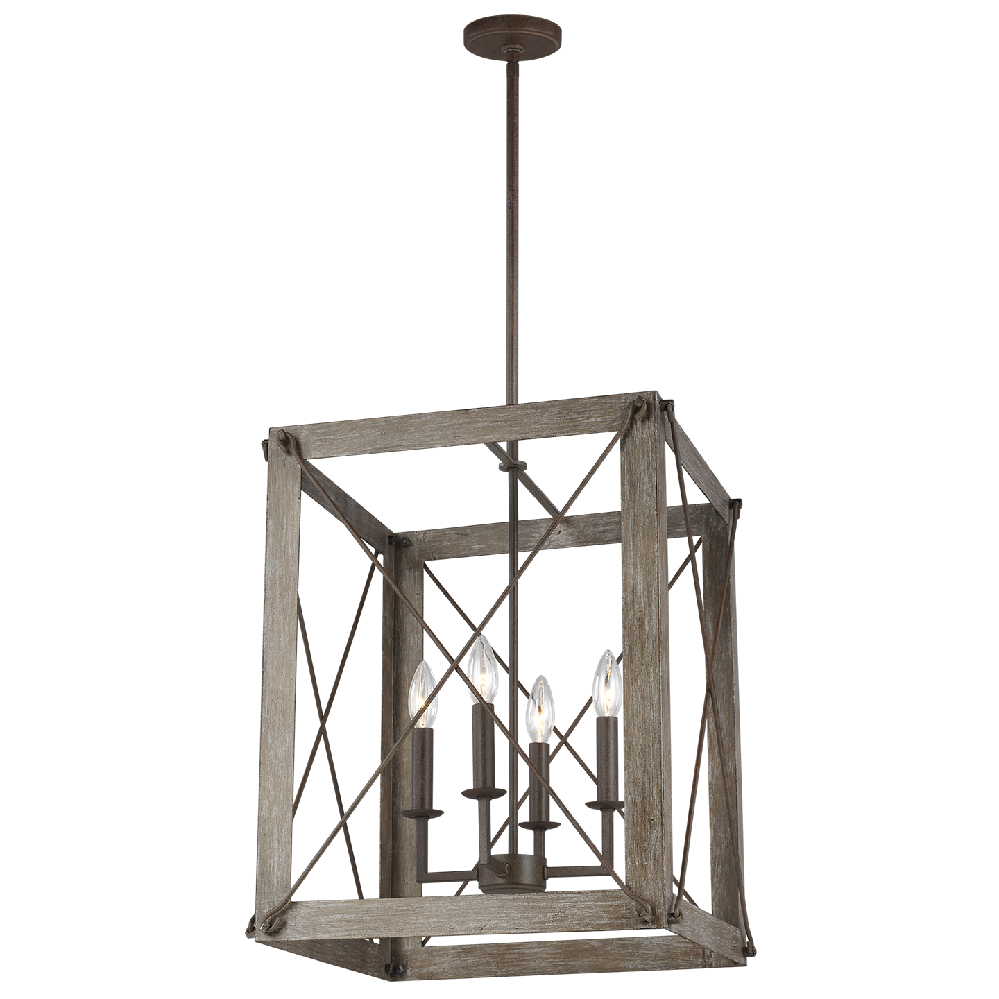 Thornwood Medium Four Light Lantern 6526304 Visual Comfort