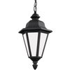 Brentwood One Light Outdoor Pendant Black