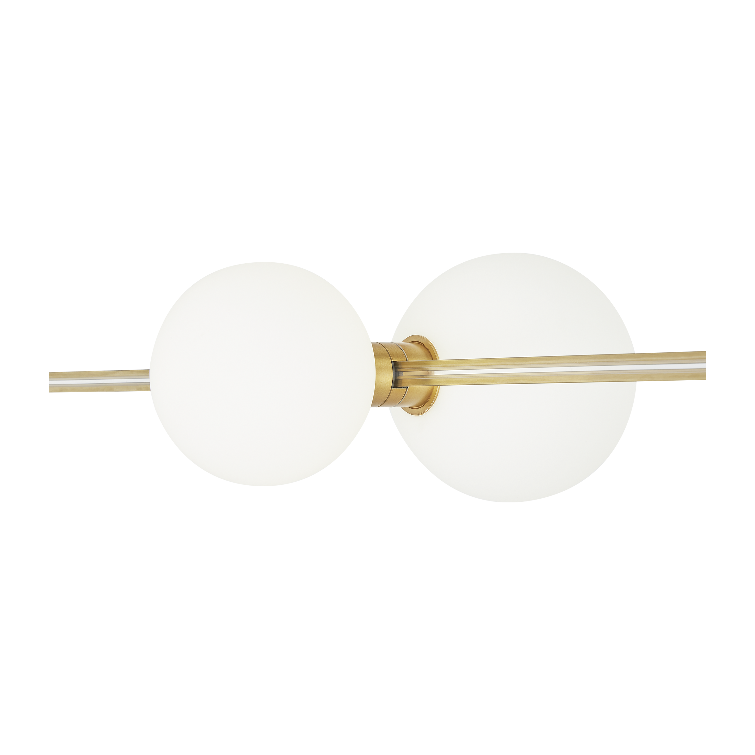 Orbs Head Horizontal aged brass 3000K 90 CRI integrated led 90 cri 3000k 12v