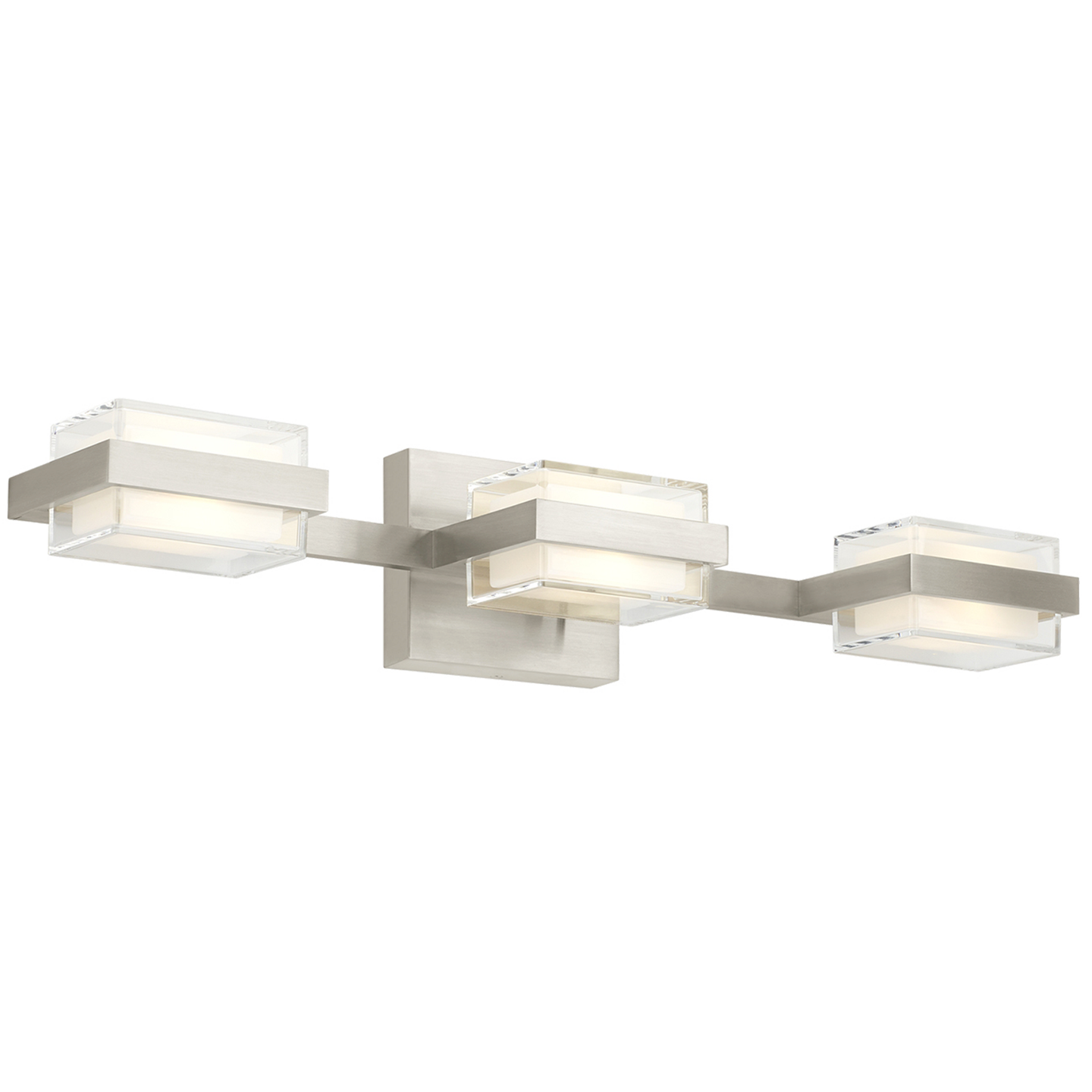 Kamden 3-Light Bath 3 Standard satin nickel 3000K 90 CRI led 90 cri 3000k 120v