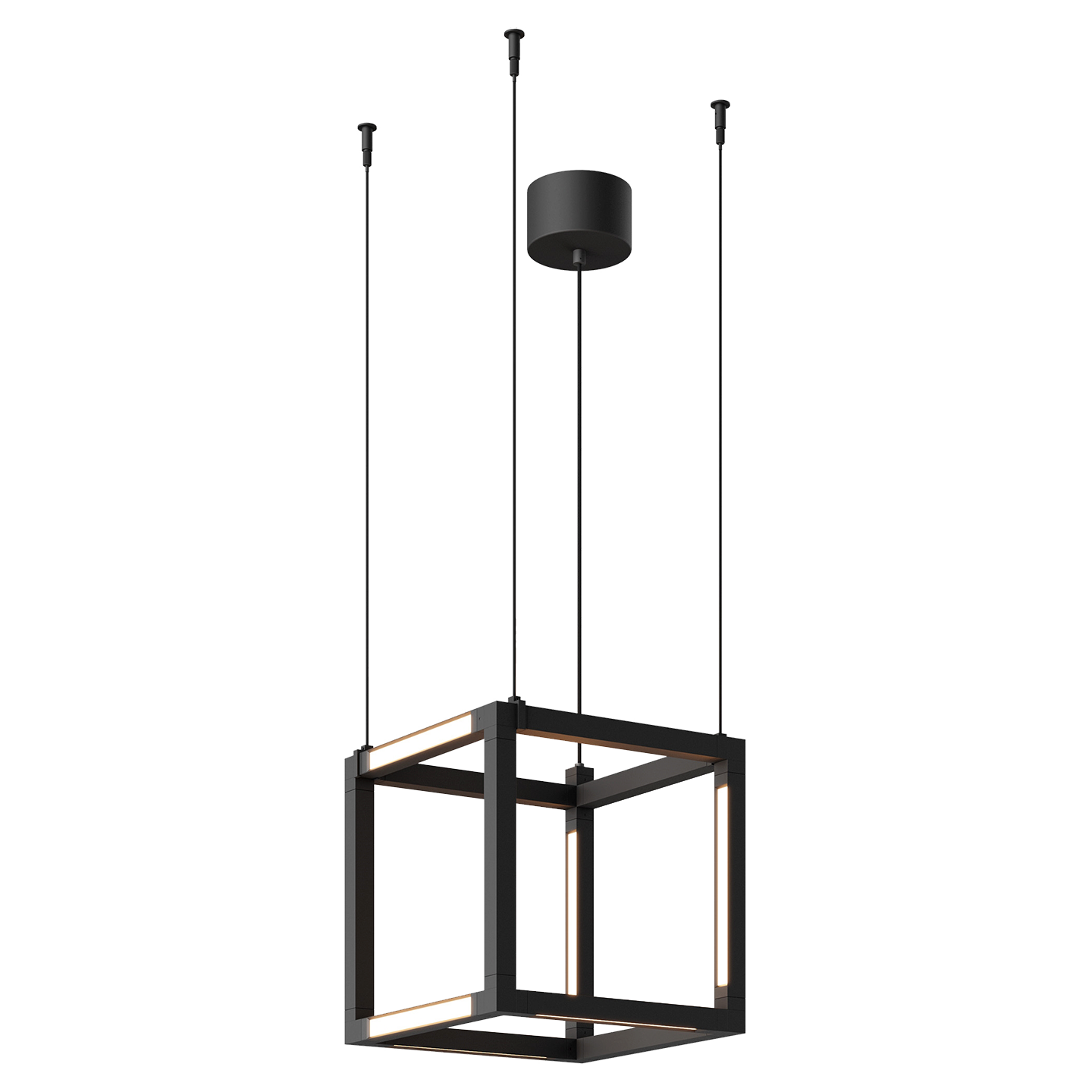 Brox Cube 12 Pendant Cube nightshade black 3000K 90 CRI 24v surface canopy