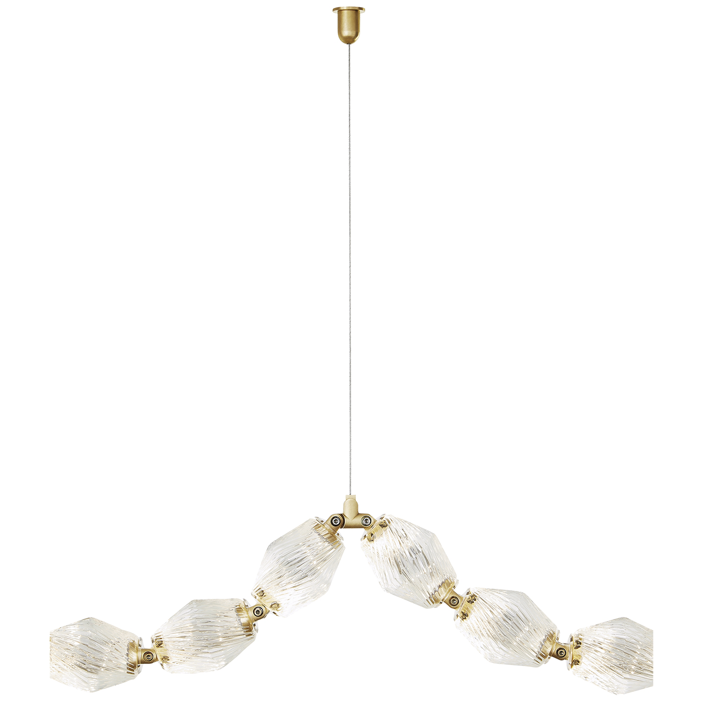 Collier Swag Cable Natural Brass