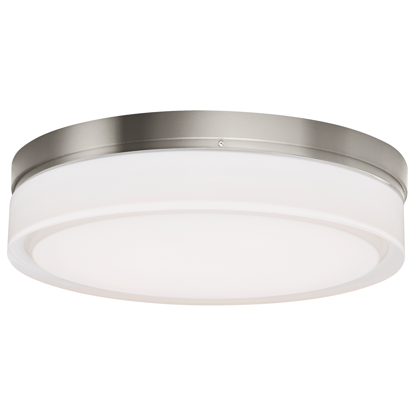 Cirque Large Flush Mount Large satin nickel 3000K 100 CRI incandescent 120v