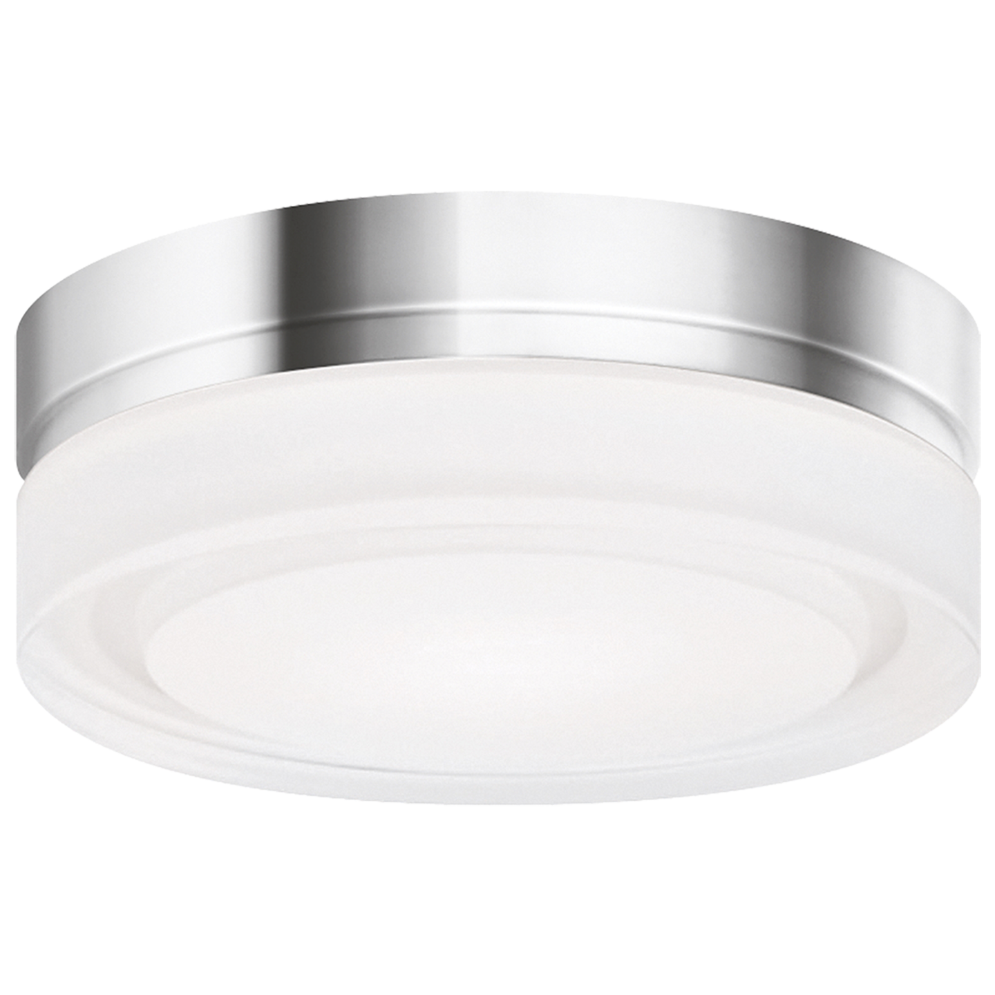 Cirque Small Flush Mount Small chrome 3000K 100 CRI incandescent 120v