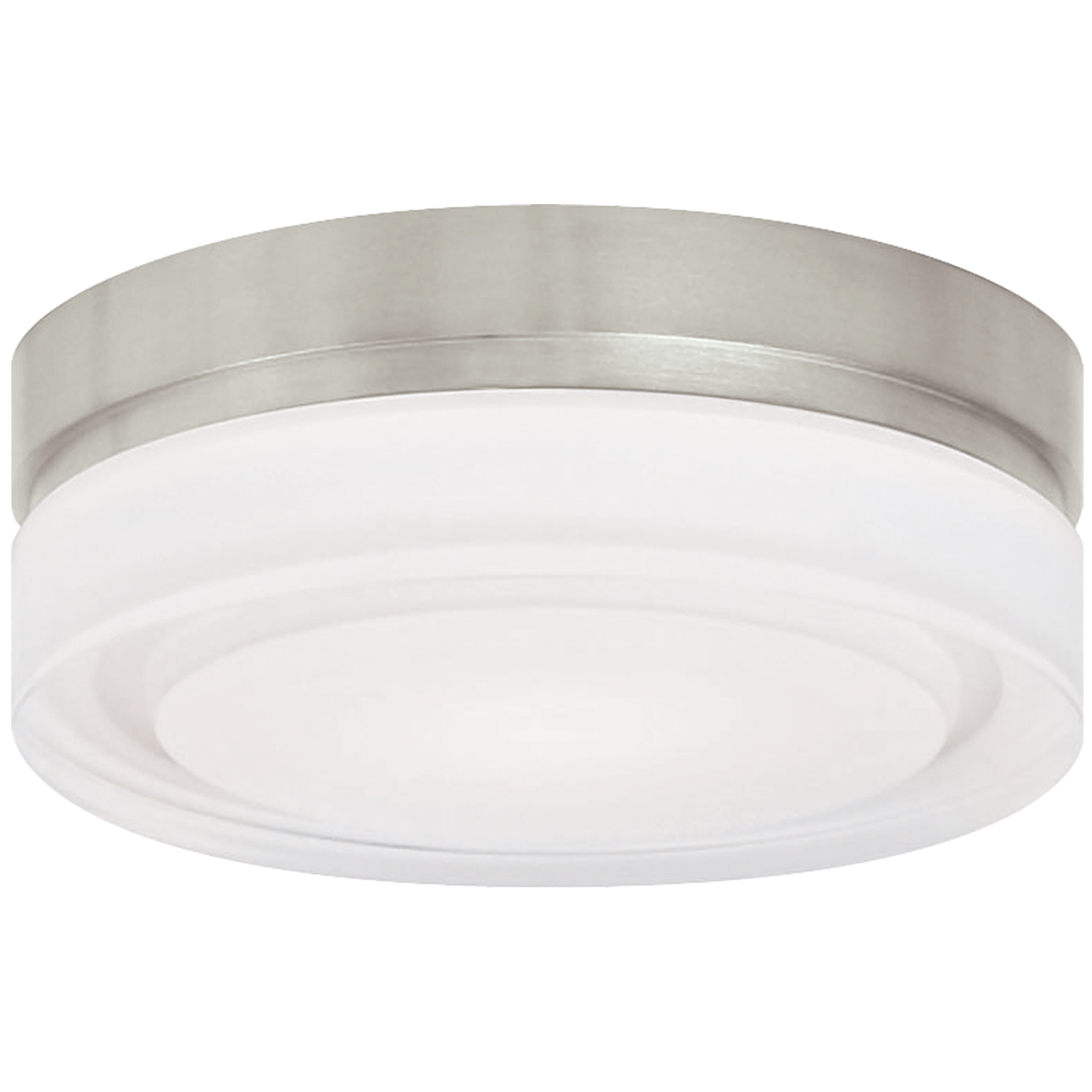 Cirque Small Flush Mount Small satin nickel 3000K 100 CRI incandescent 120v