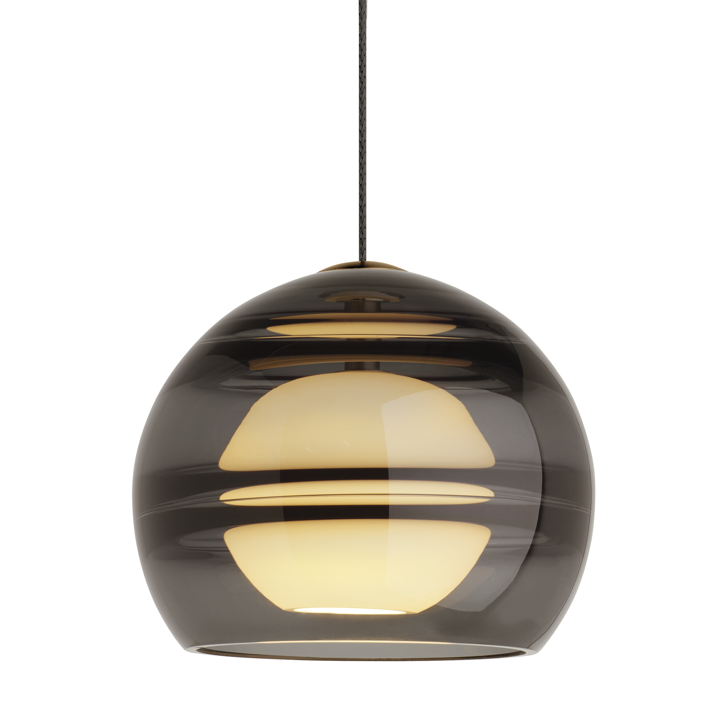 Sedona Pendant in Aged Brass with Smoke FreeJack Bulb(s) Included