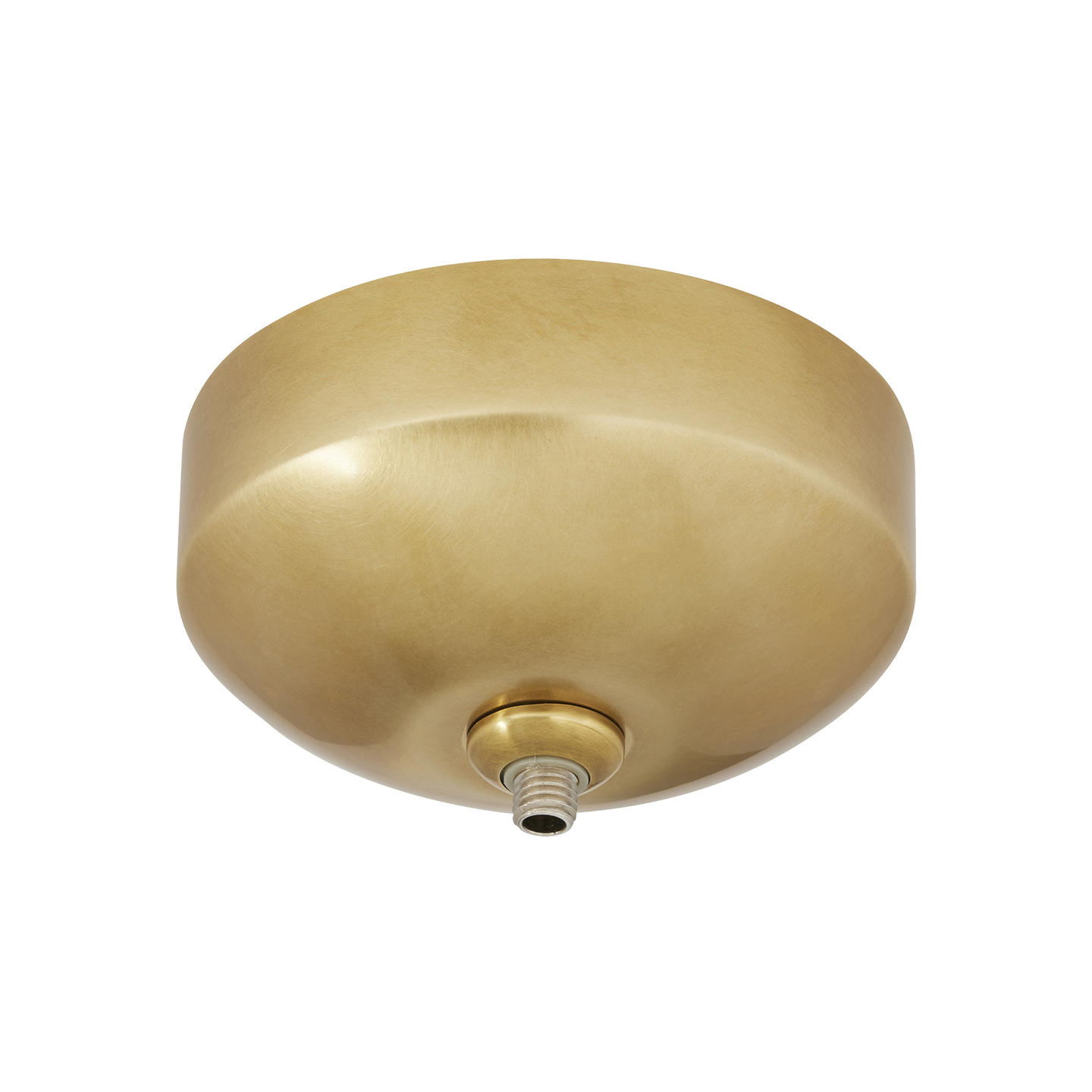 FreeJack Surface Canopy LED 4" Round Surface Integral Transformer natural brass 