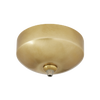FreeJack Surface Canopy LED 4" Round Surface Integral Transformer natural brass
