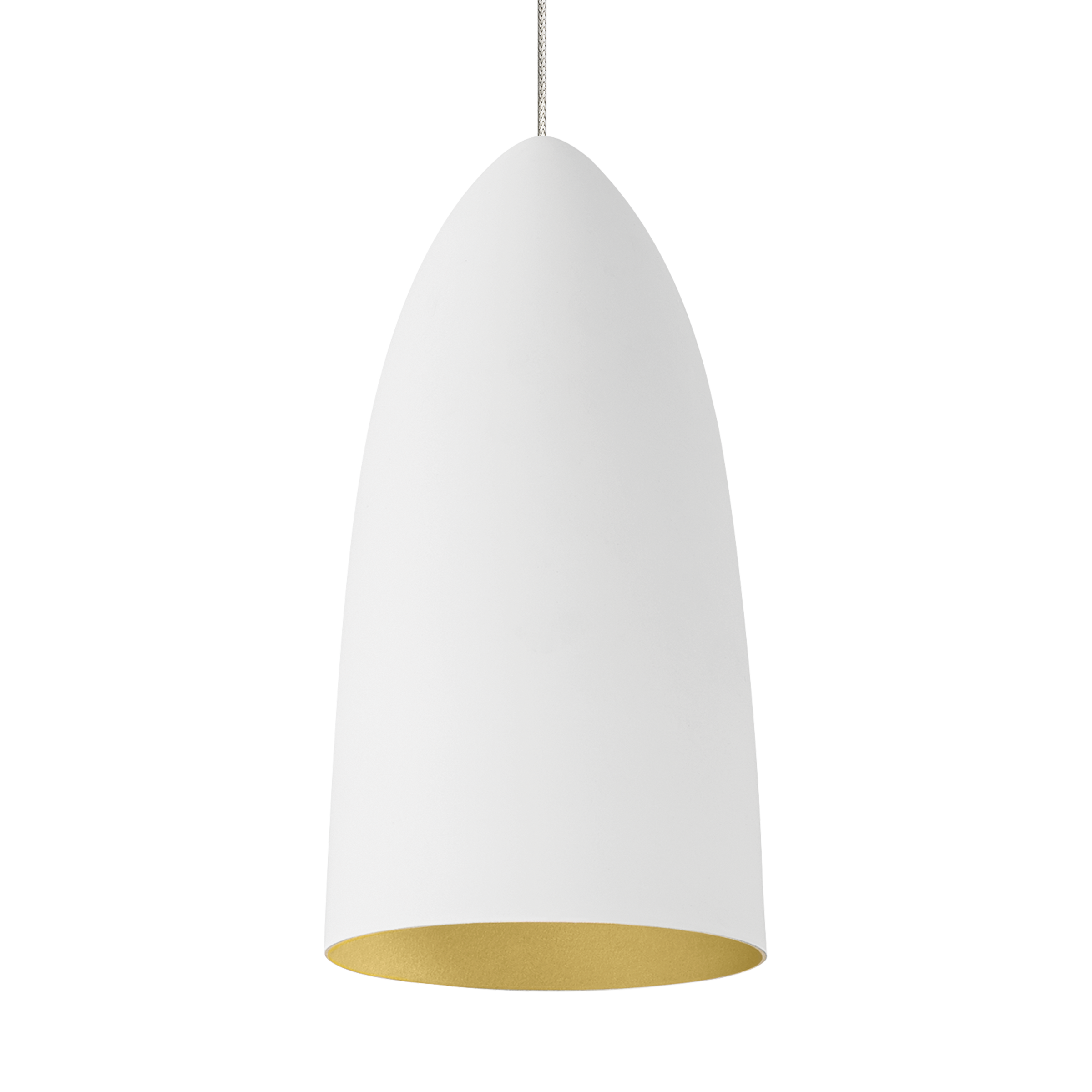Mini Signal Pendant FreeJack Rubberized White/Gold satin nickel 3000K 90 CRI 12 volt led 95 cri 3000k