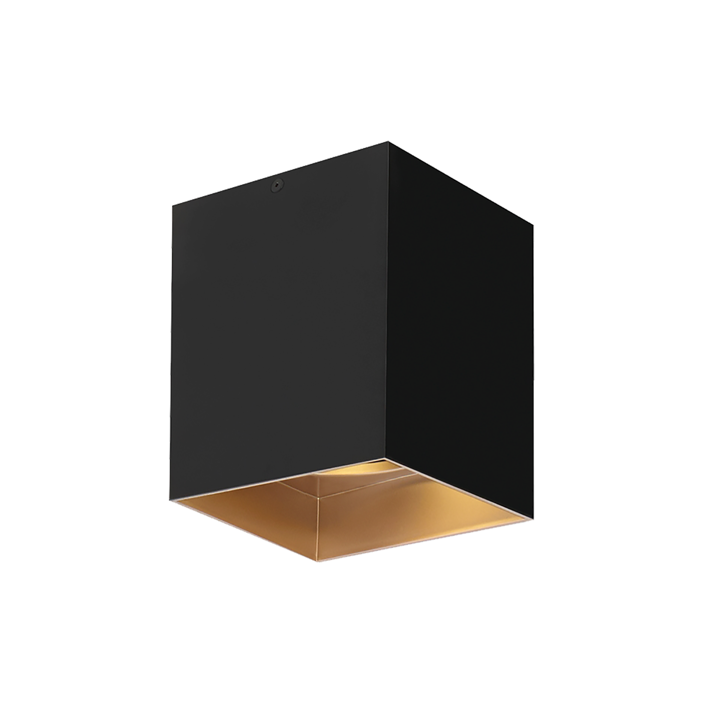 Exo 6 Flush Mount 6.1" Matte Black gold haze 2700K 90 CRI led 90 cri 2700k 120v 277v unv 