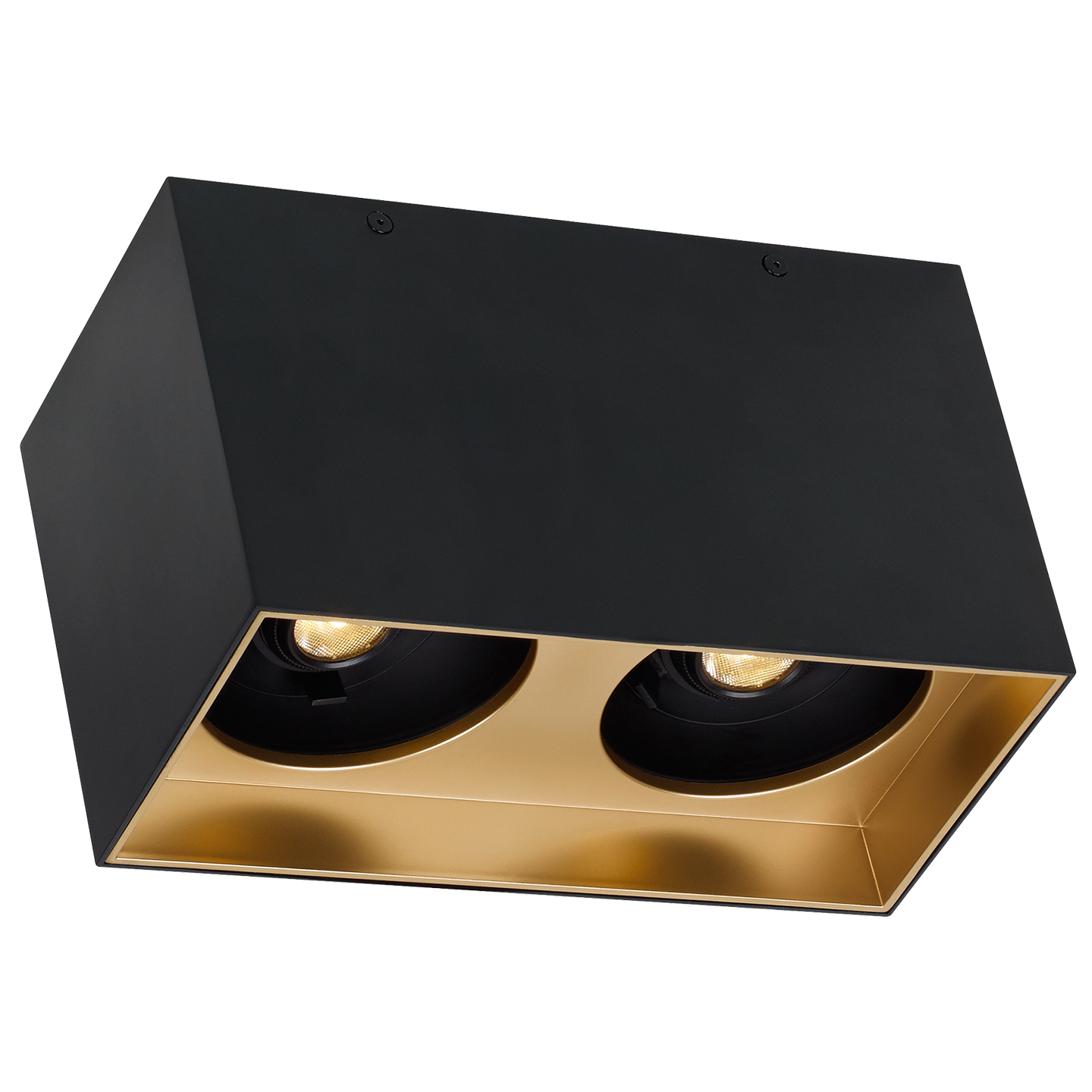 Exo 6 Dual Flush Mount 6.1" Matte Black gold haze 3500K 90 CRI led 90 cri 3500k 120v 277v unv 