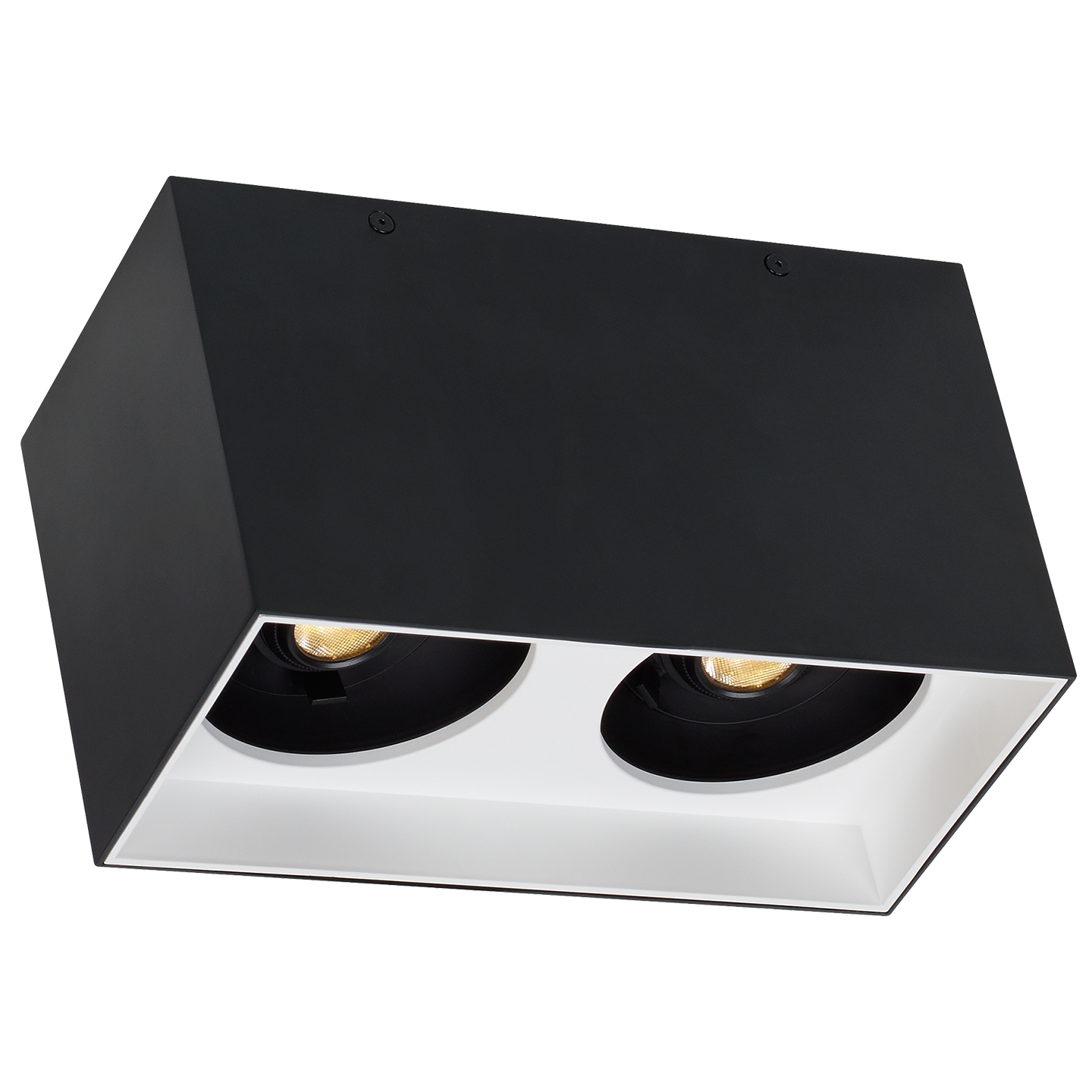 Exo 6 Dual Flush Mount 6.1" Matte Black white 2700K 90 CRI led 90 cri 2700k 120v 277v unv 