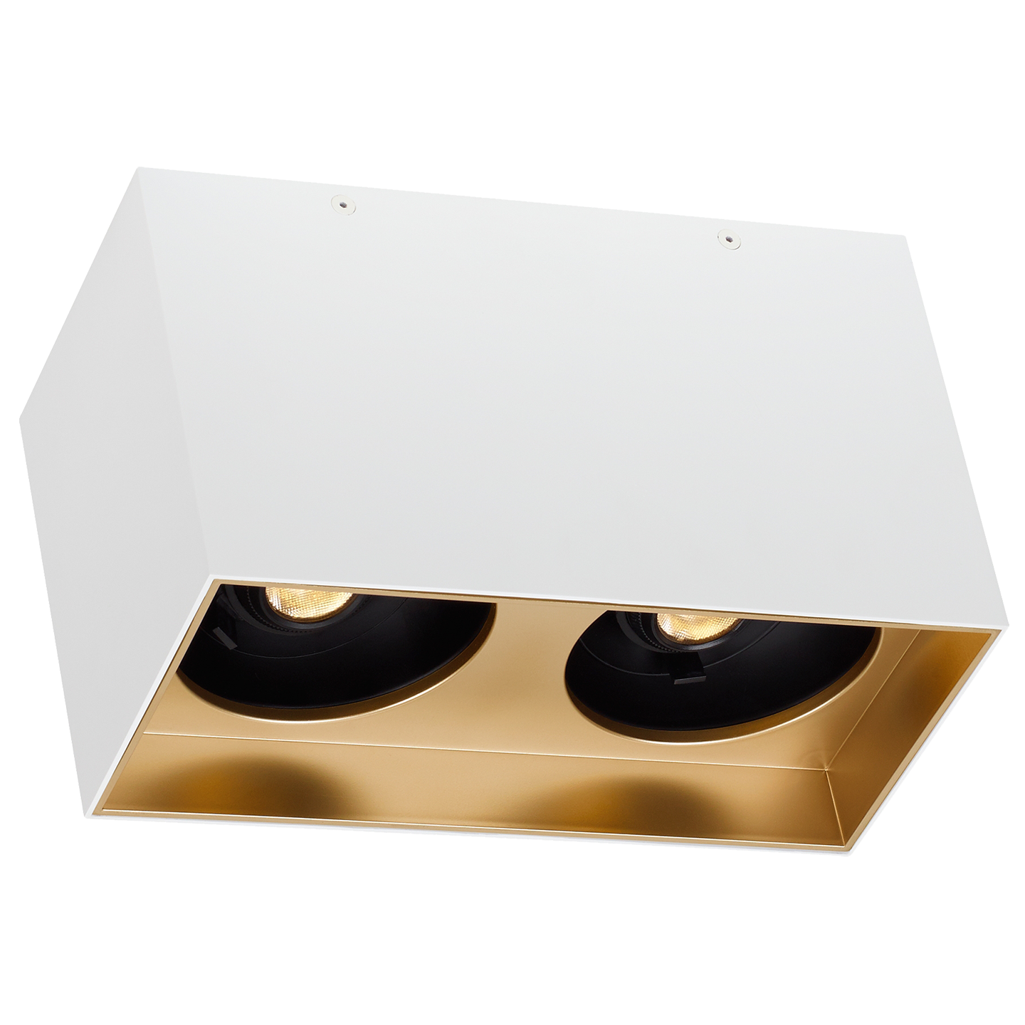 Exo 6 Dual Flush Mount 6.1" Matte White gold haze 3500K 90 CRI led 90 cri 3500k 120v 277v unv