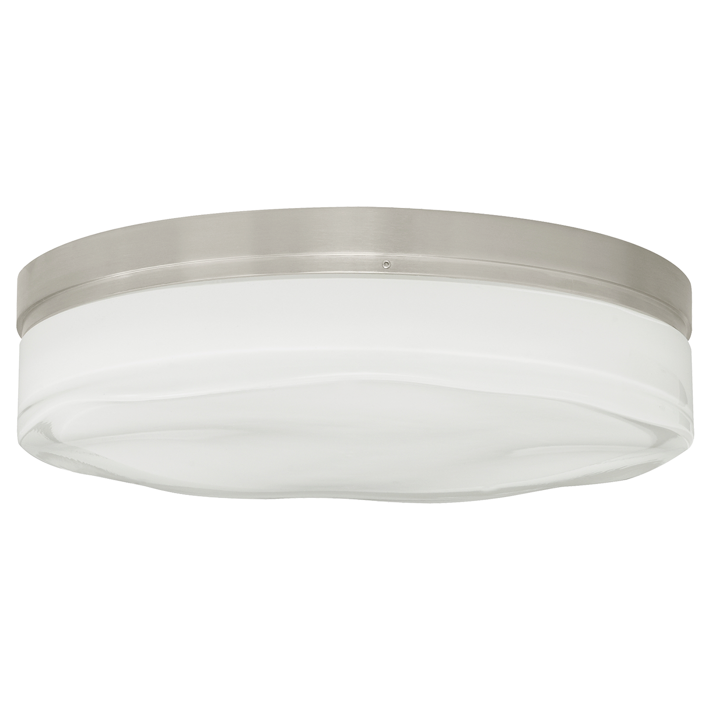 Fluid Round Large Flush Mount Large Satin Nickel 2700K 90 CRI LED 90 CRI 2700k 120v