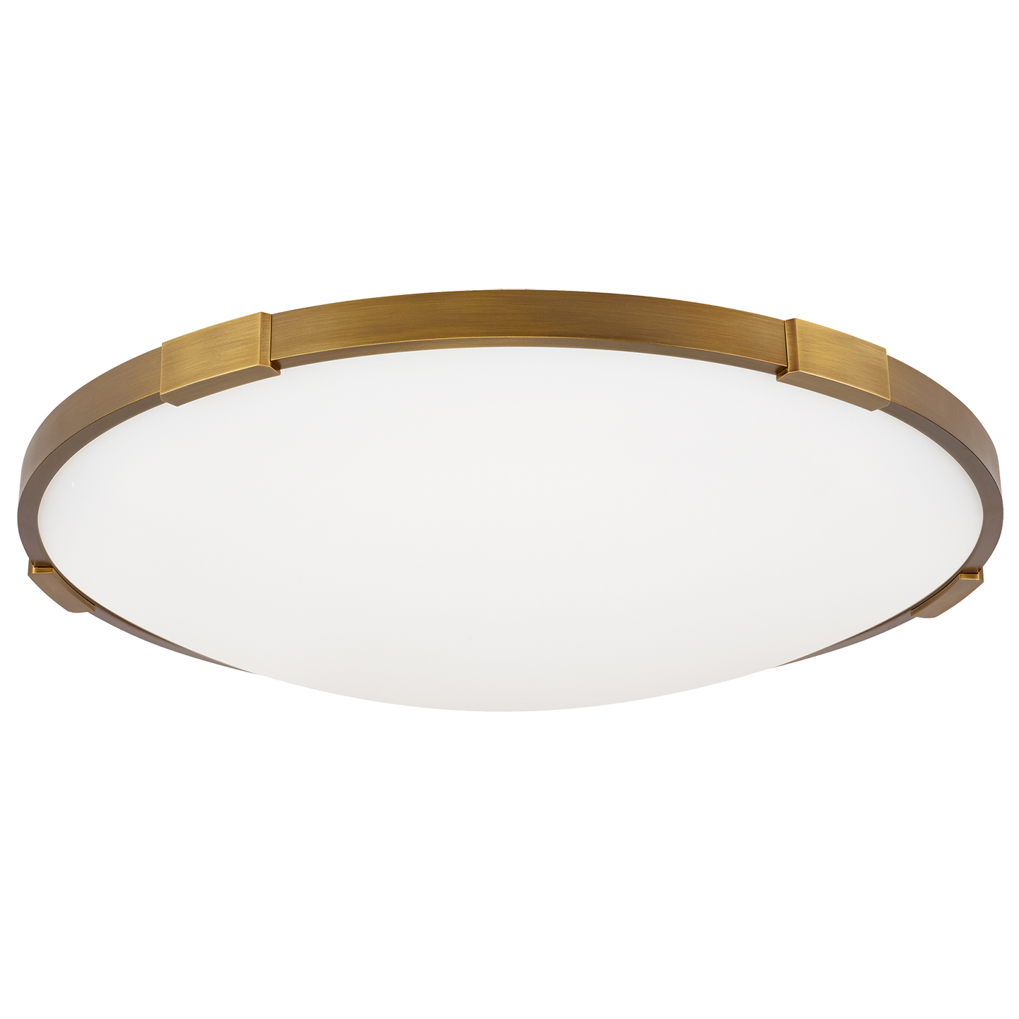 Lance 18 Flush Mount 18" Diameter aged brass 2700K 90 CRI led 90 cri 2700k 120v