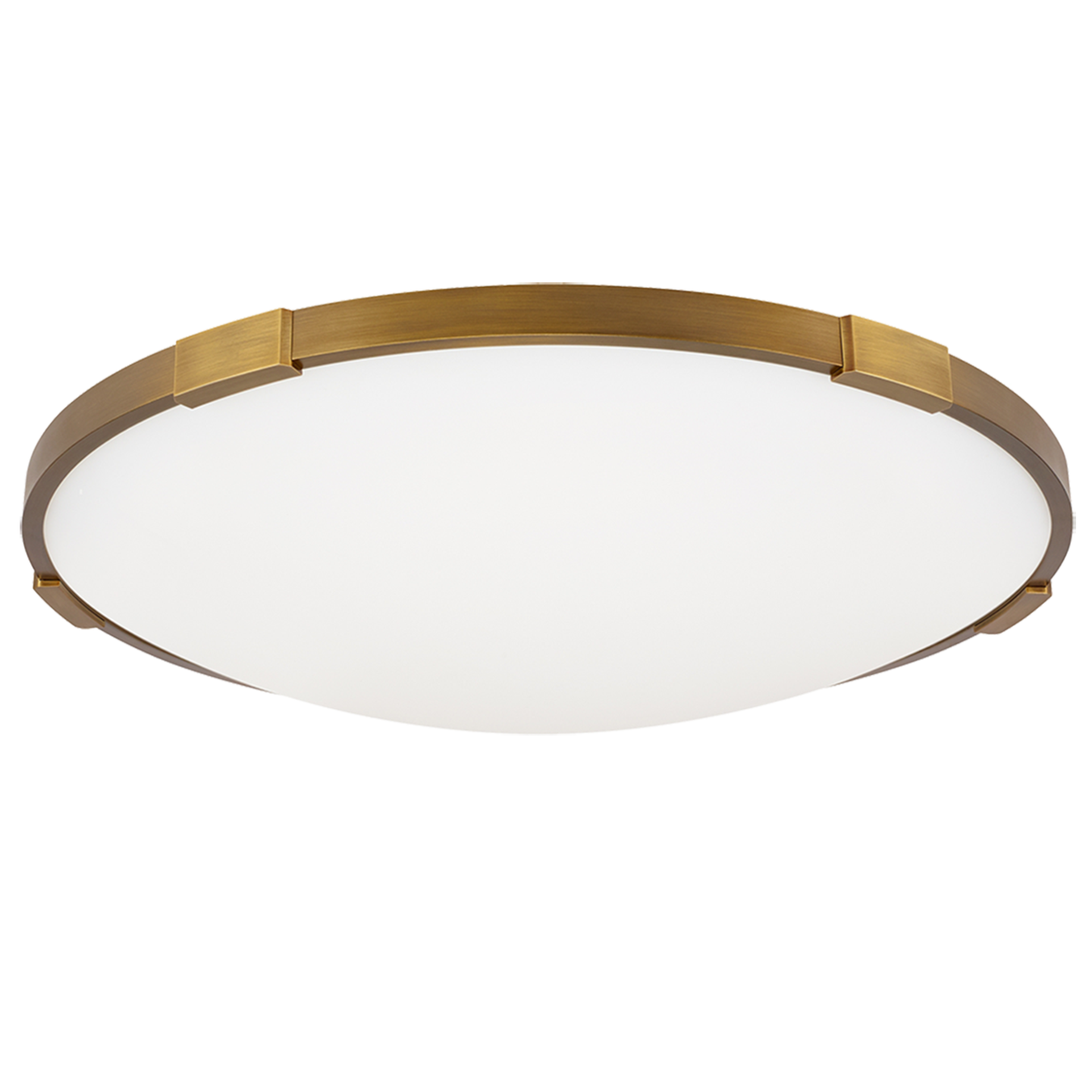 Lance 18 Flush Mount 18" Diameter aged brass 3000K 90 CRI led 90 cri 3000k 120v
