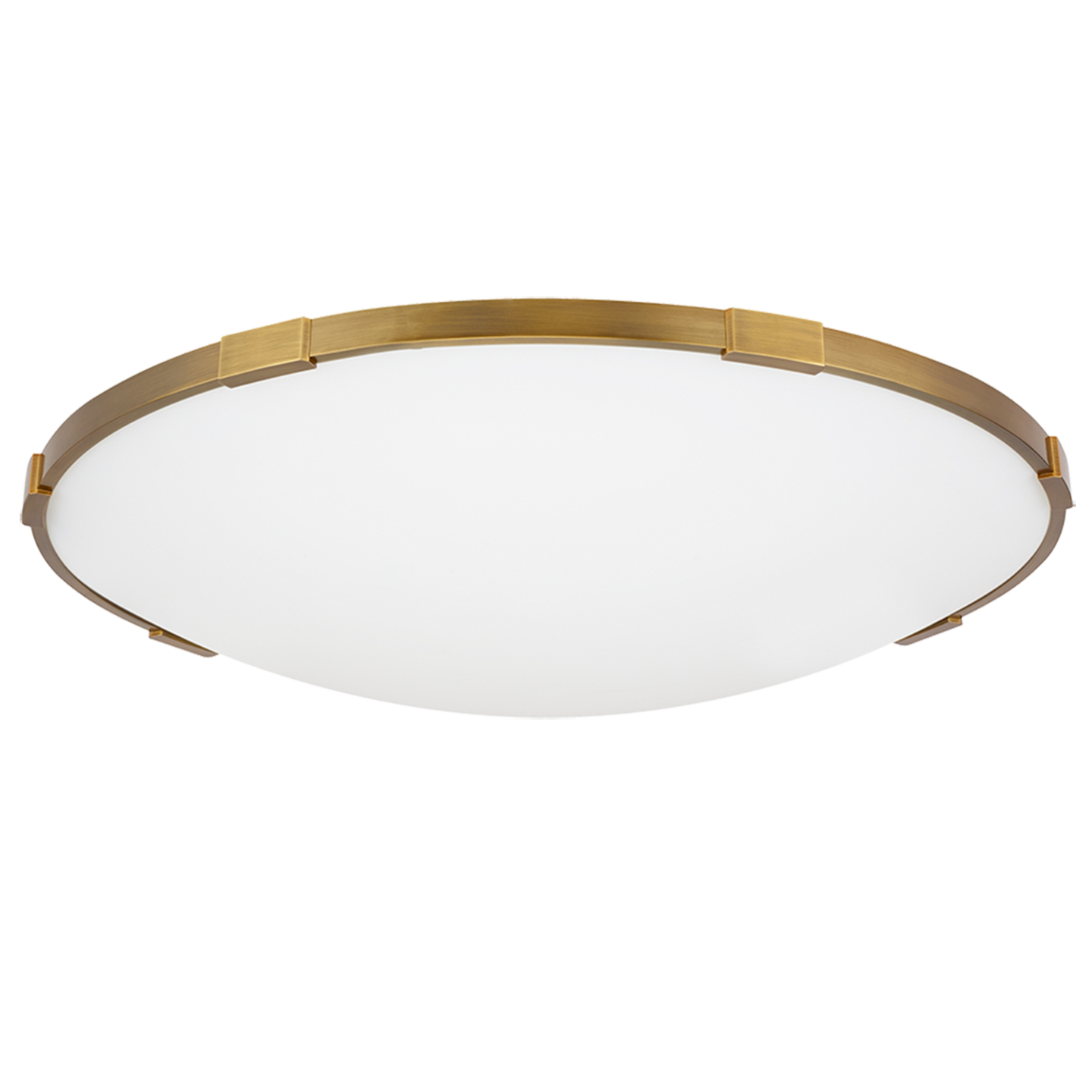 Lance 24 Flush Mount 24" Diameter aged brass 2700K 90 CRI led 90 cri 2700k 120v