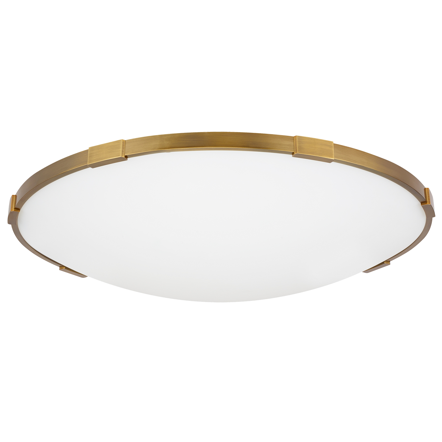 Lance 24 Flush Mount 24" Diameter aged brass 3000K 90 CRI led 90 cri 3000k 120v