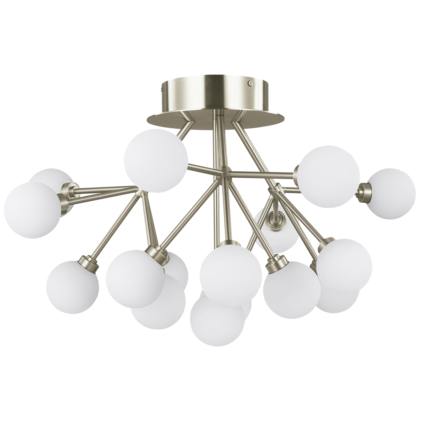 Mara Flush Mount Satin Nickel 2700K 90 CRI integrated led 90 cri 2700k 120v-277v unv (t24)