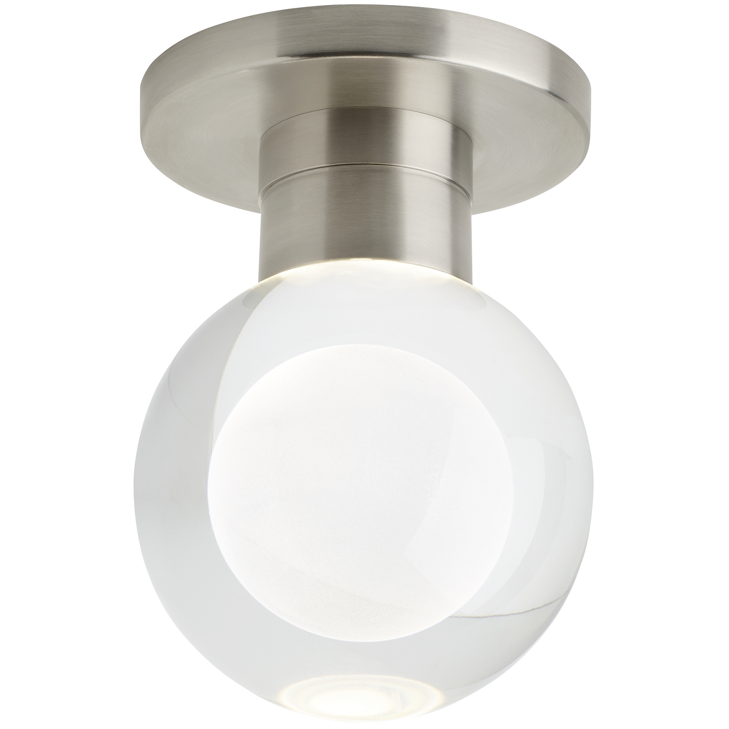 Mina Flush Mount Mina Crystal satin nickel 3000K 90 CRI led 90 cri 3000k 120v