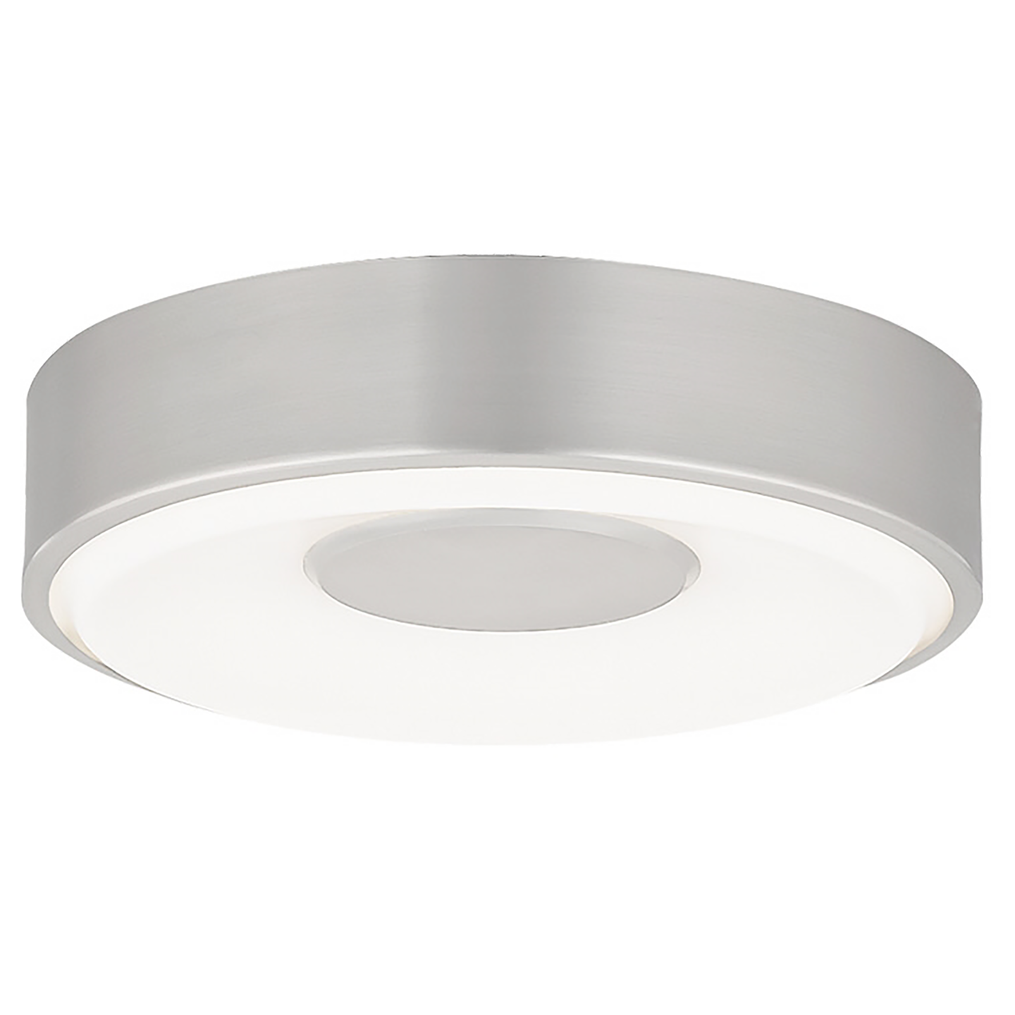 Wynter Round 8 Flush Mount Small Satin Nickel 3000K 80 CRI LED 80 CRI 3000k 120v