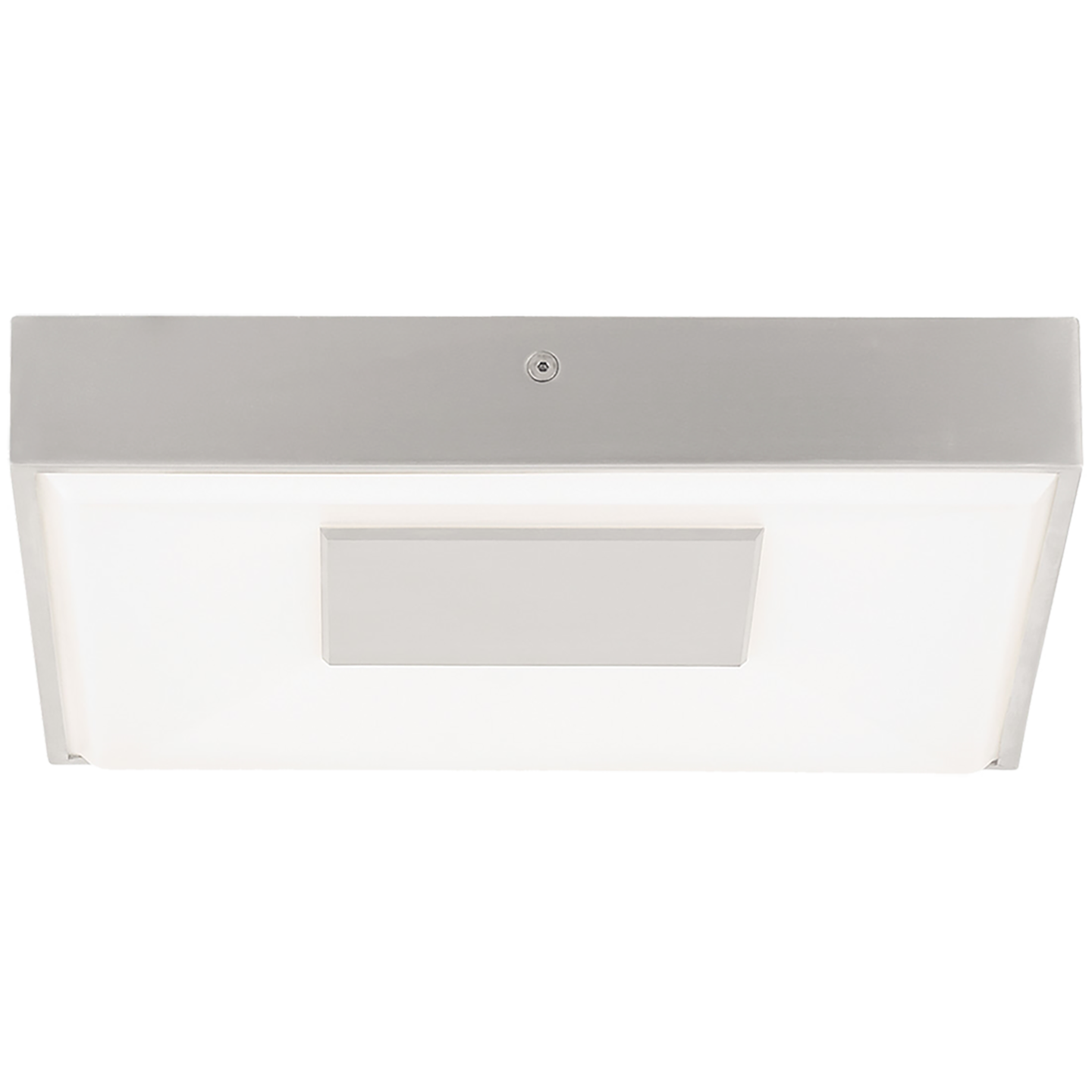 Wynter Square 11 Flush Mount Medium Satin Nickel 3000K 80 CRI LED 80 CRI 3000k 120v