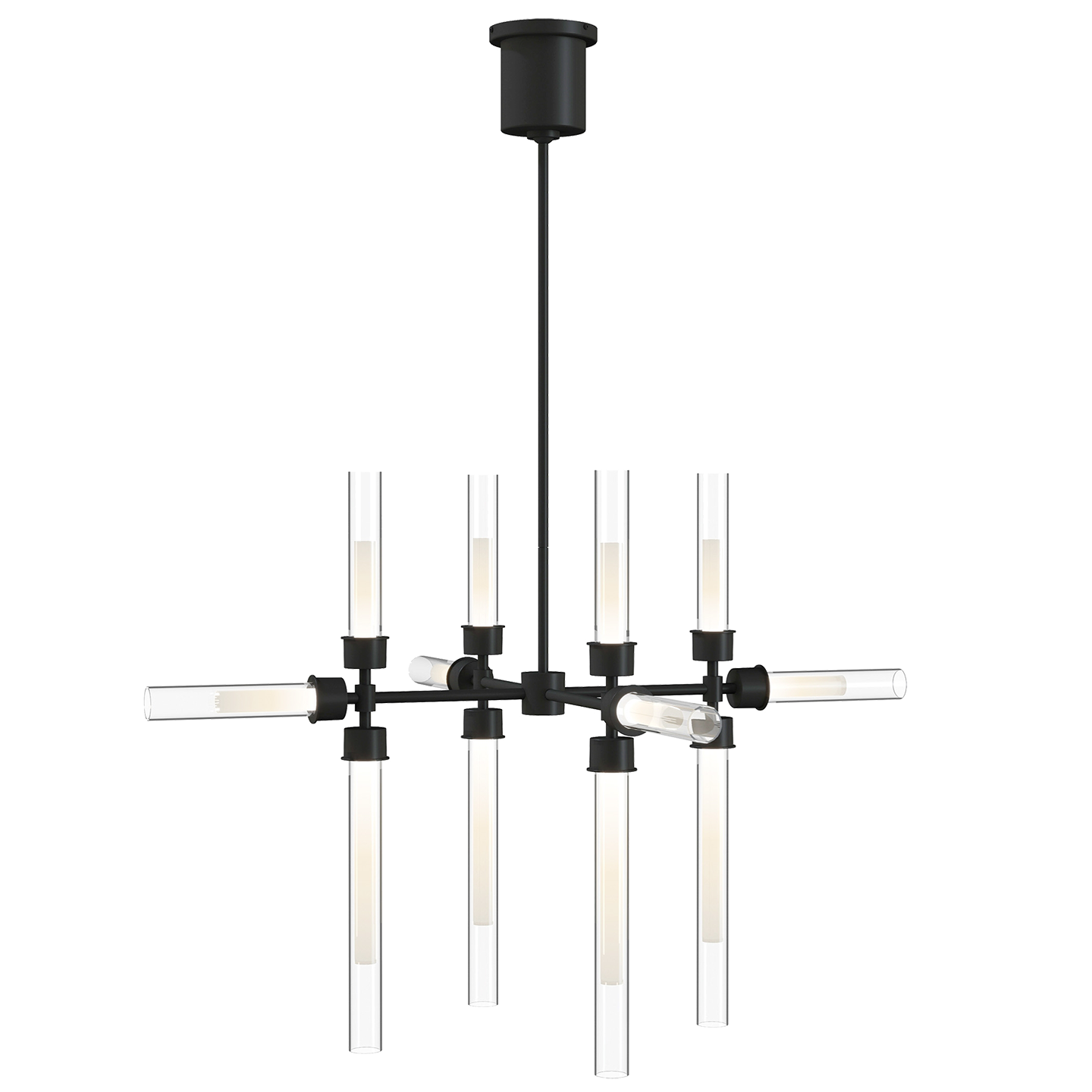 Linger 12-Light Chandelier 12-Light Chandelier nightshade black 3000K 90 CRI integrated led 90 cri 3000k 120v
