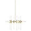 Linger 18-Light Chandelier 18-Light Chandelier natural brass 3000K 90 CRI integrated led 90 cri 3000k 120v (t20/t24) 