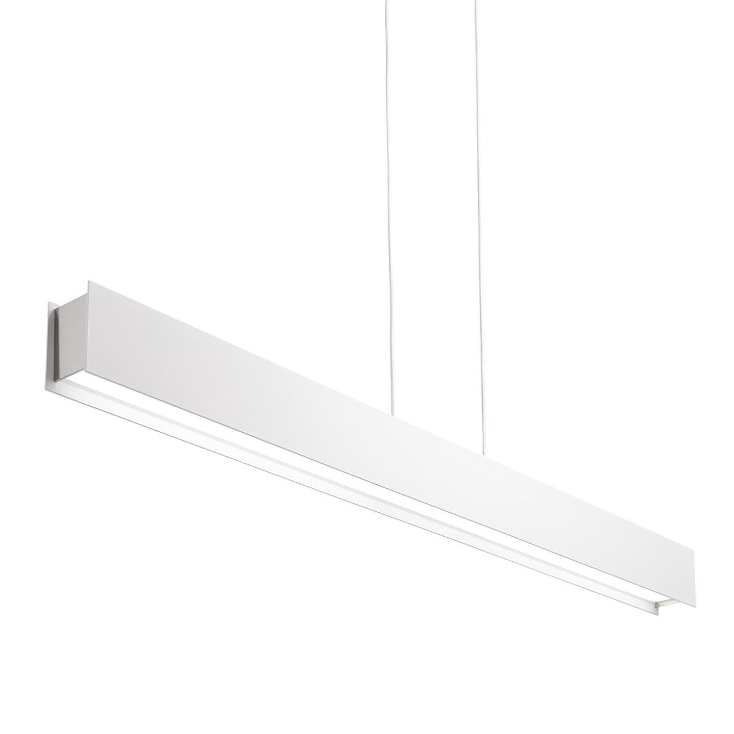 Vandor Linear Suspension White Rubberized satin nickel 3000K 80 CRI led 80 cri 3000k 120v